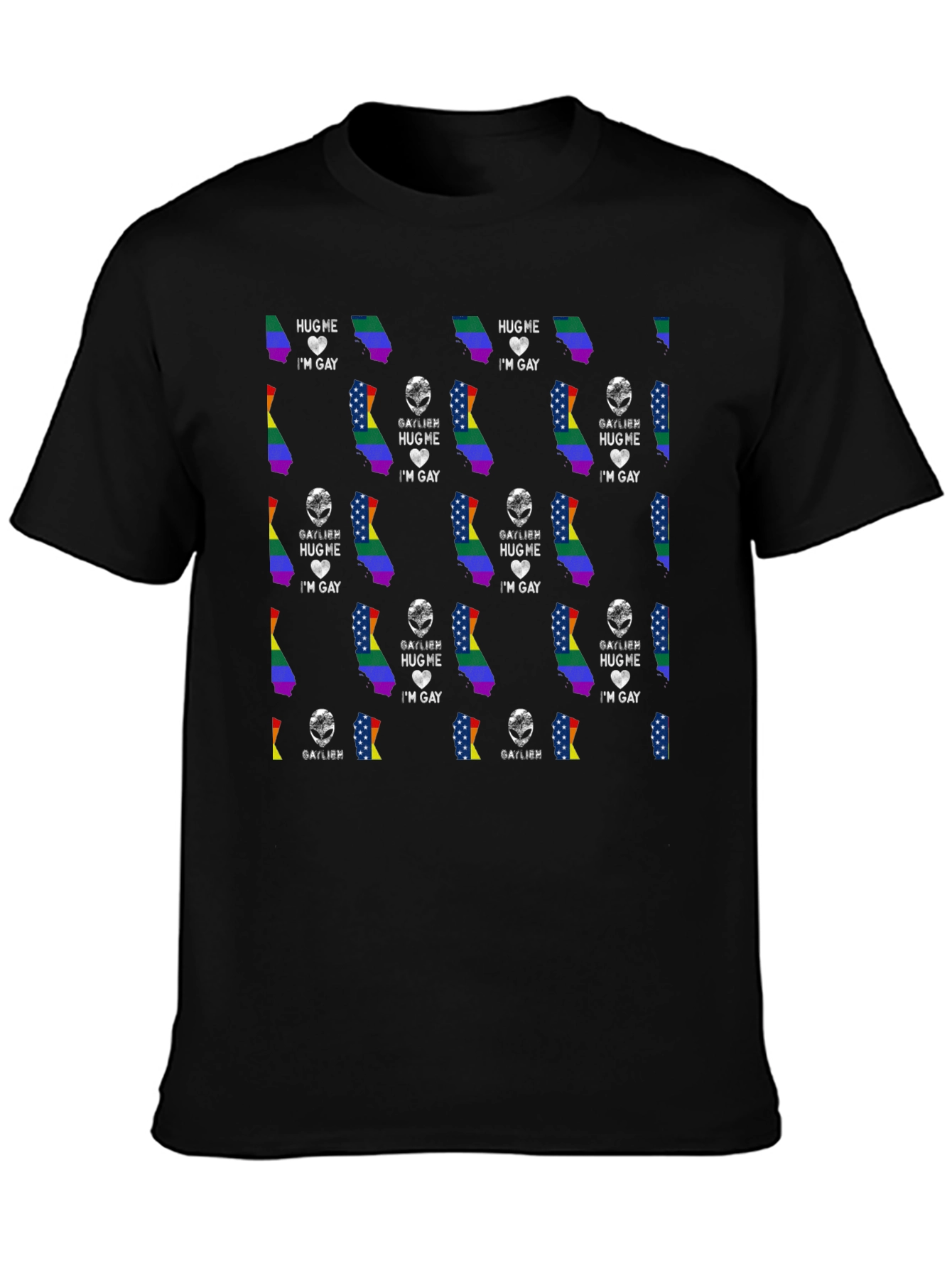 Black Gay Pride California Graphic Tee view 3