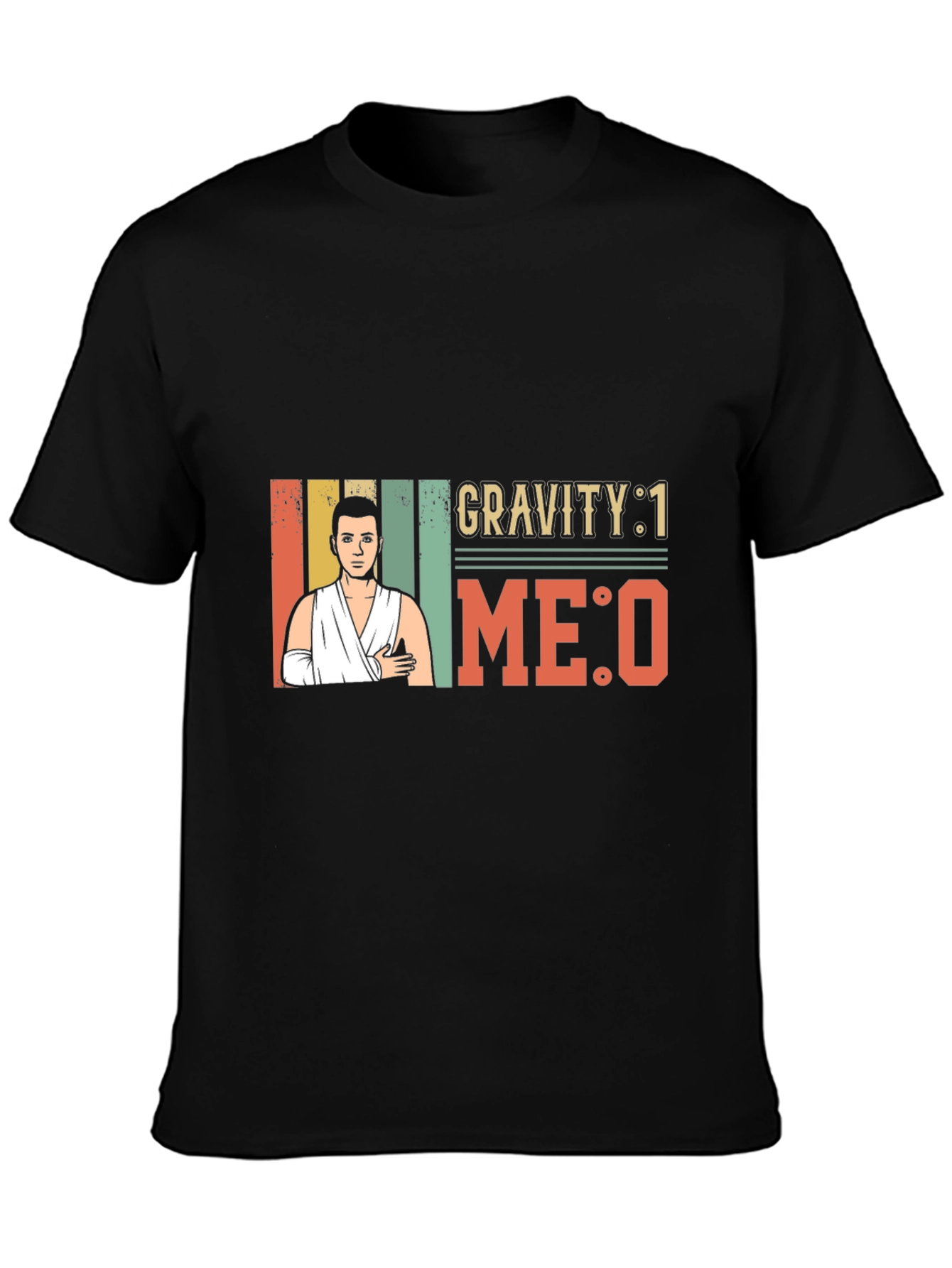 Black Gravity 1 Me 0 T-Shirt view 3