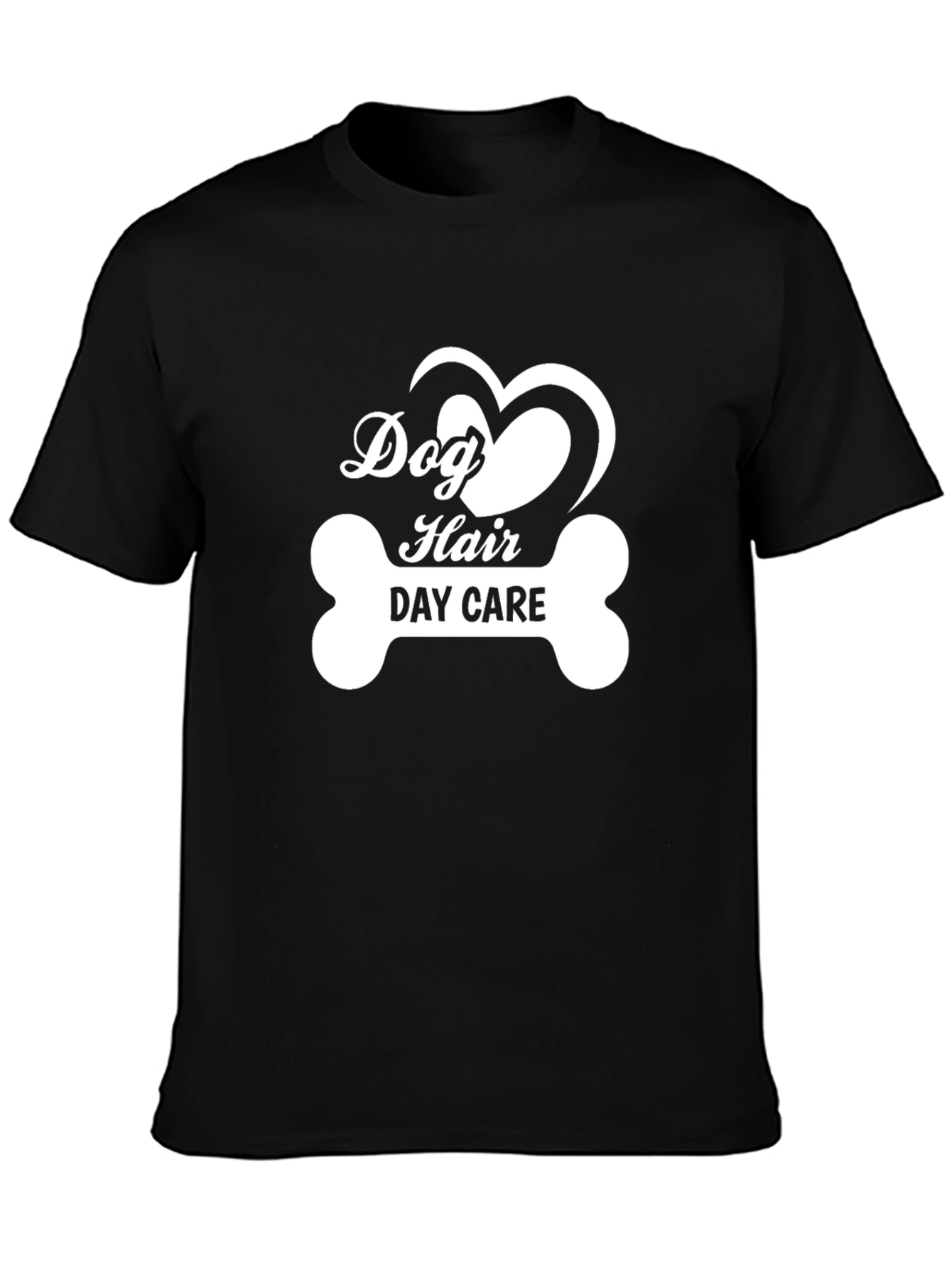 Black Dog Hair Day Care T-Shirt view 3
