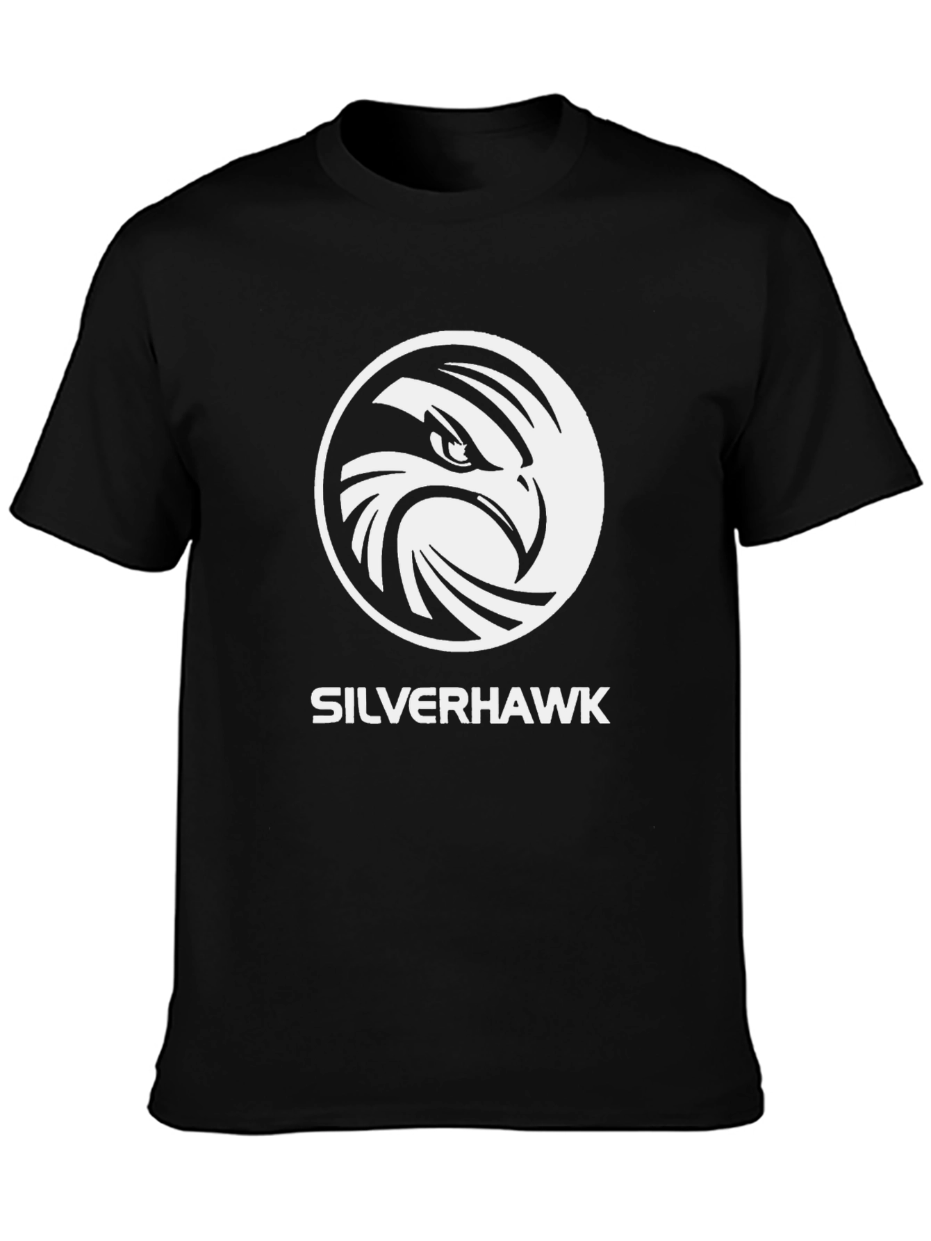Black Silverhawk Graphic Tee - Men's Black T-Shirt view 3