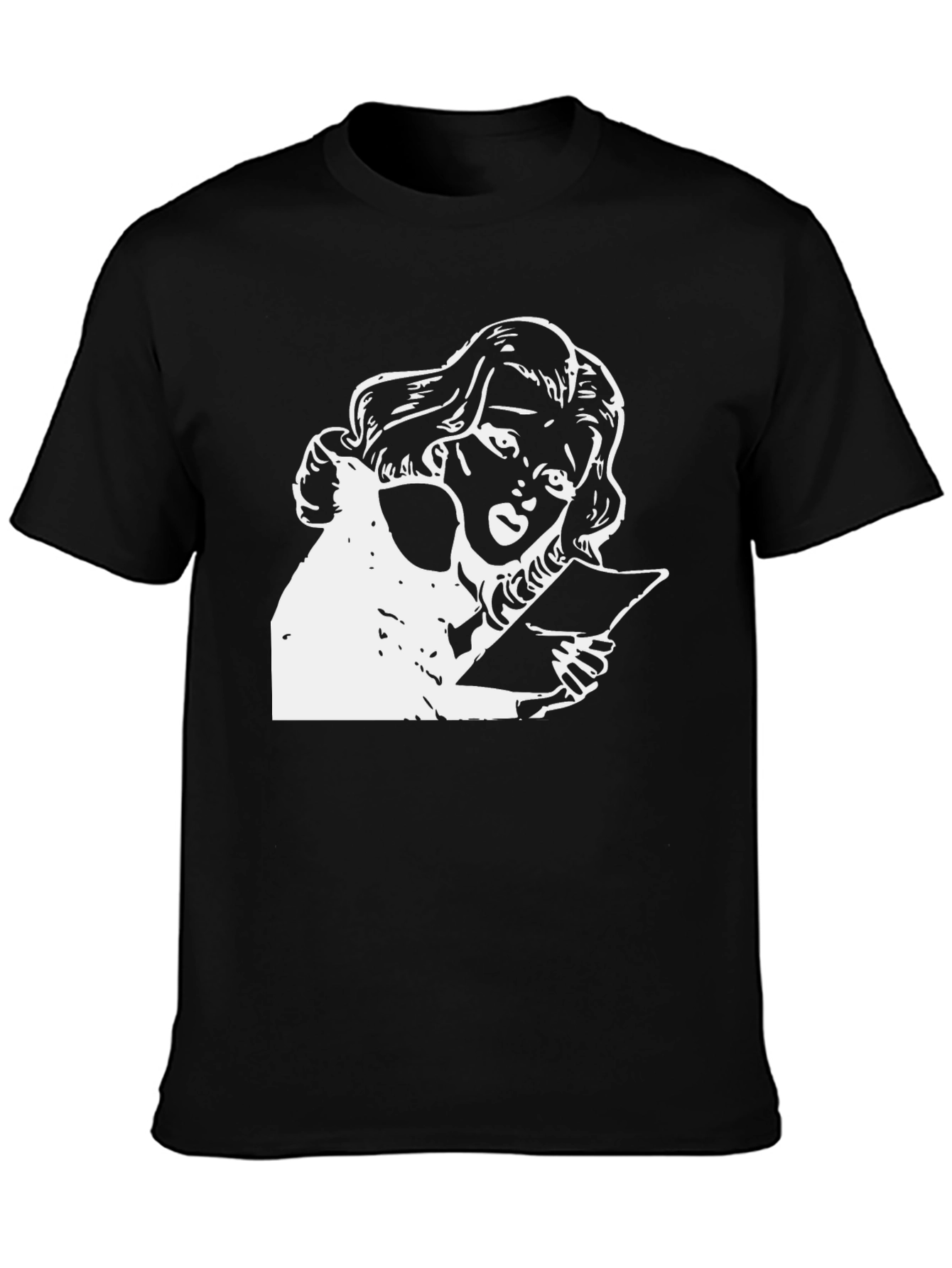 Black Vintage Graphic T-Shirt - Stylish Black Tee view 3