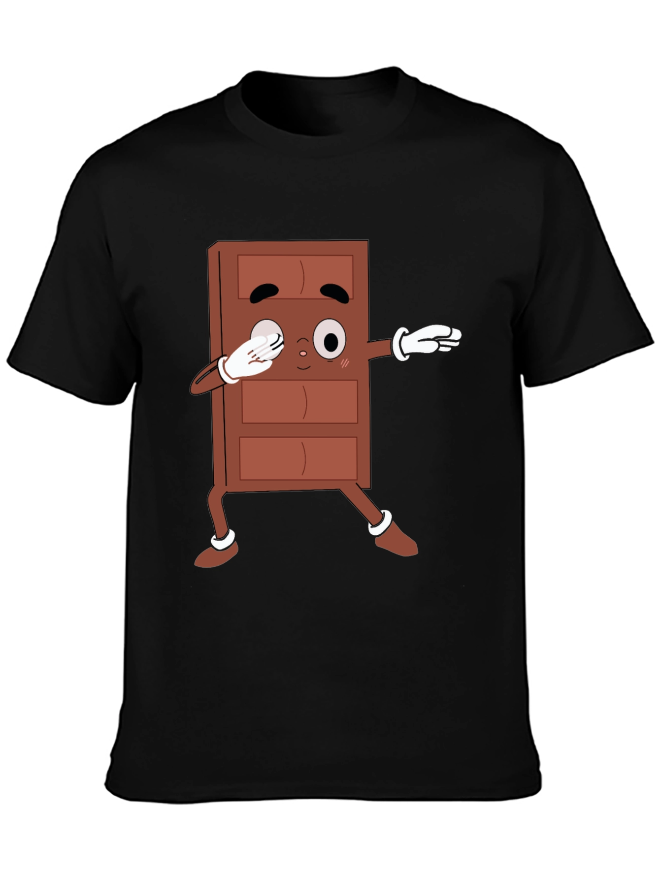Black Chocolate Dab T-Shirt - Funny Cartoon Tee view 3