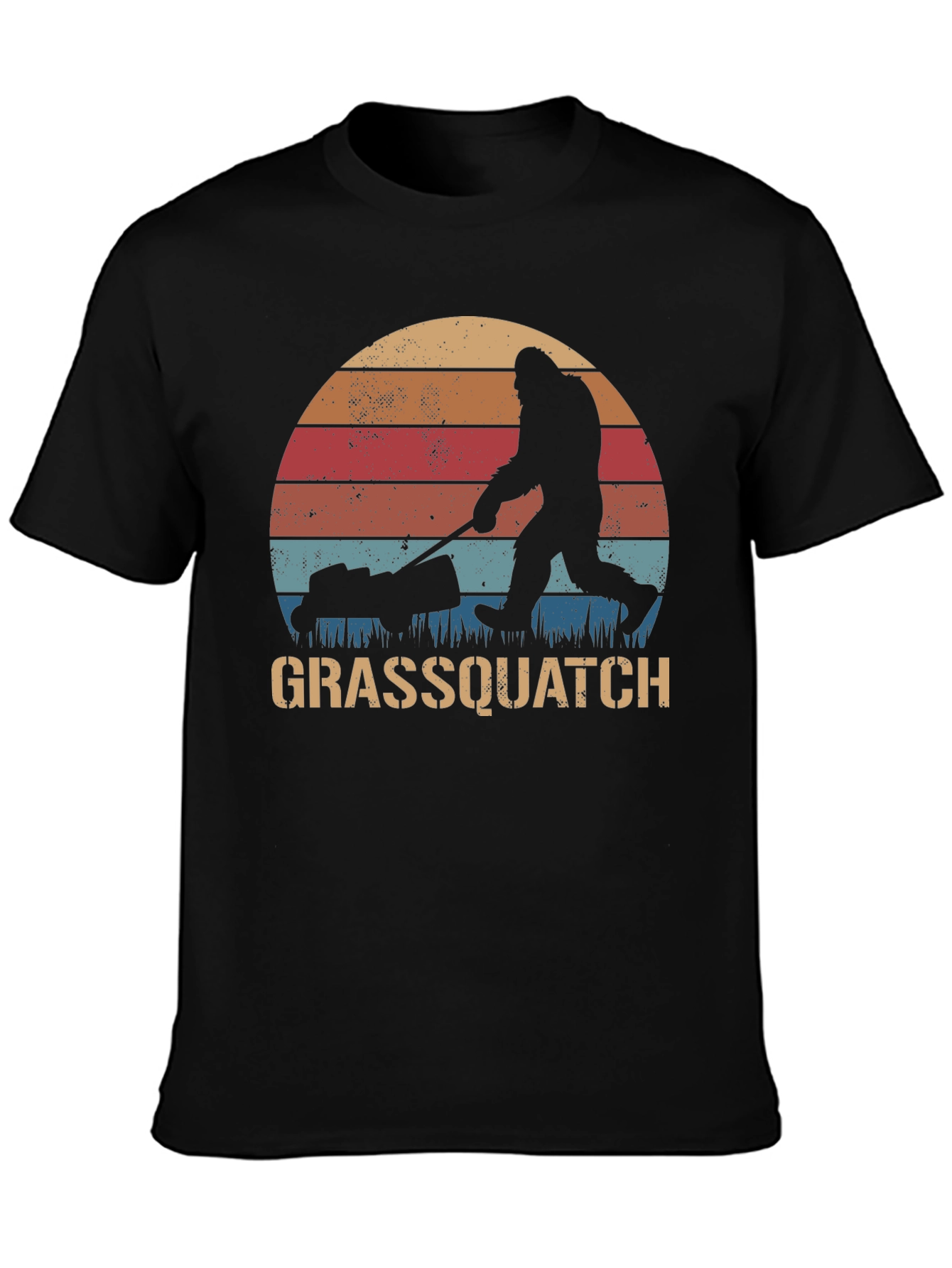 Black Grassquatch Graphic T-Shirt view 3
