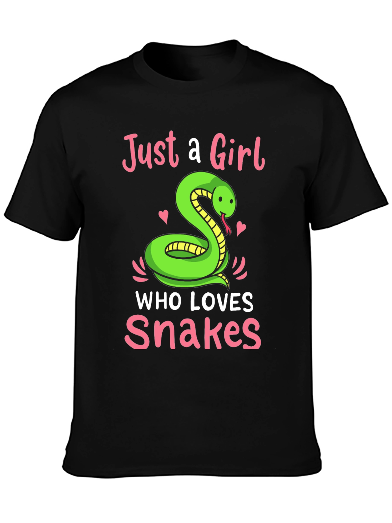 Just a Girl Who Loves Snakes T-Shirt - Snake Lover Gift - 3