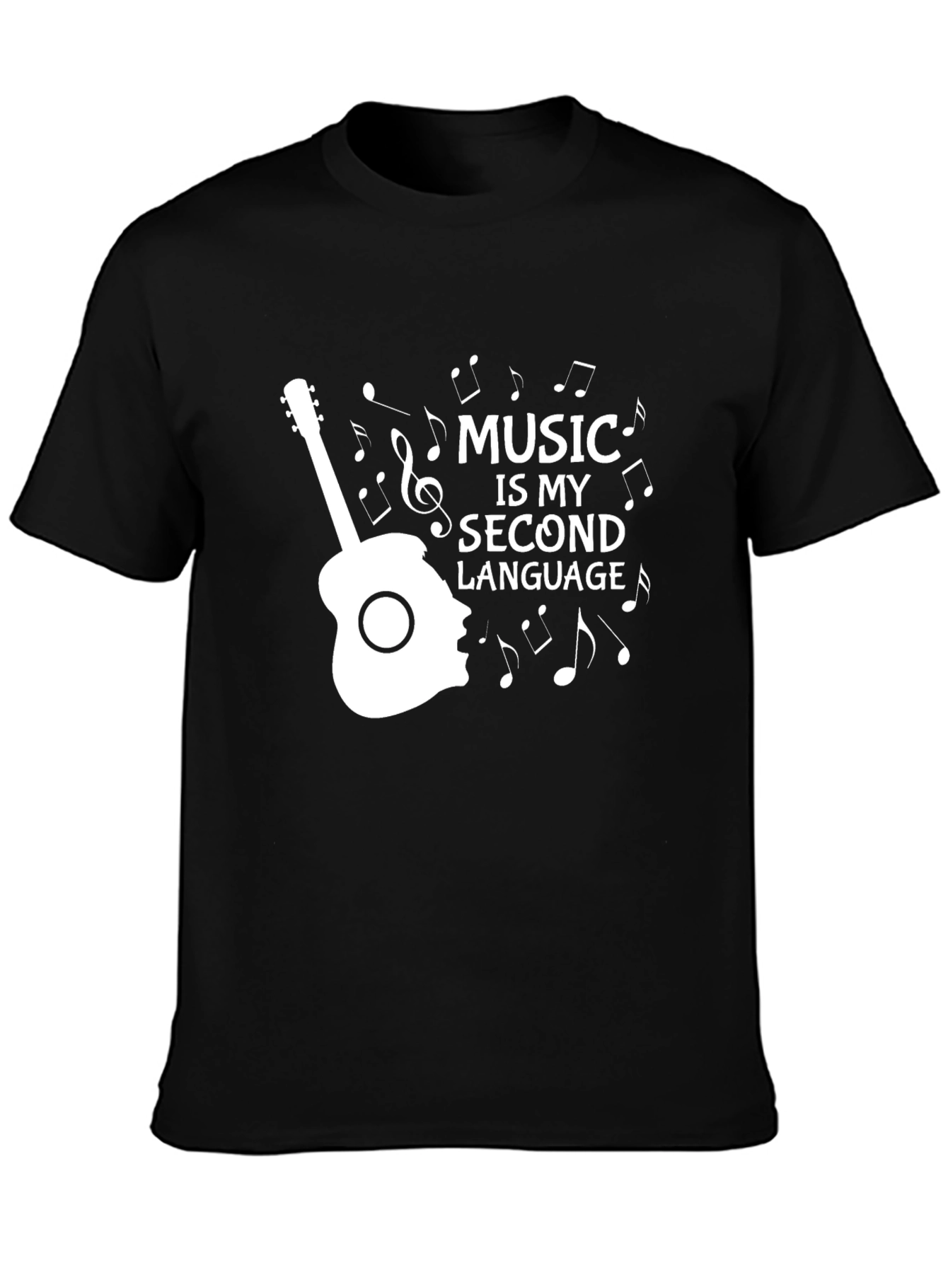 Black Music is My Second Language Graphic Tee view 3