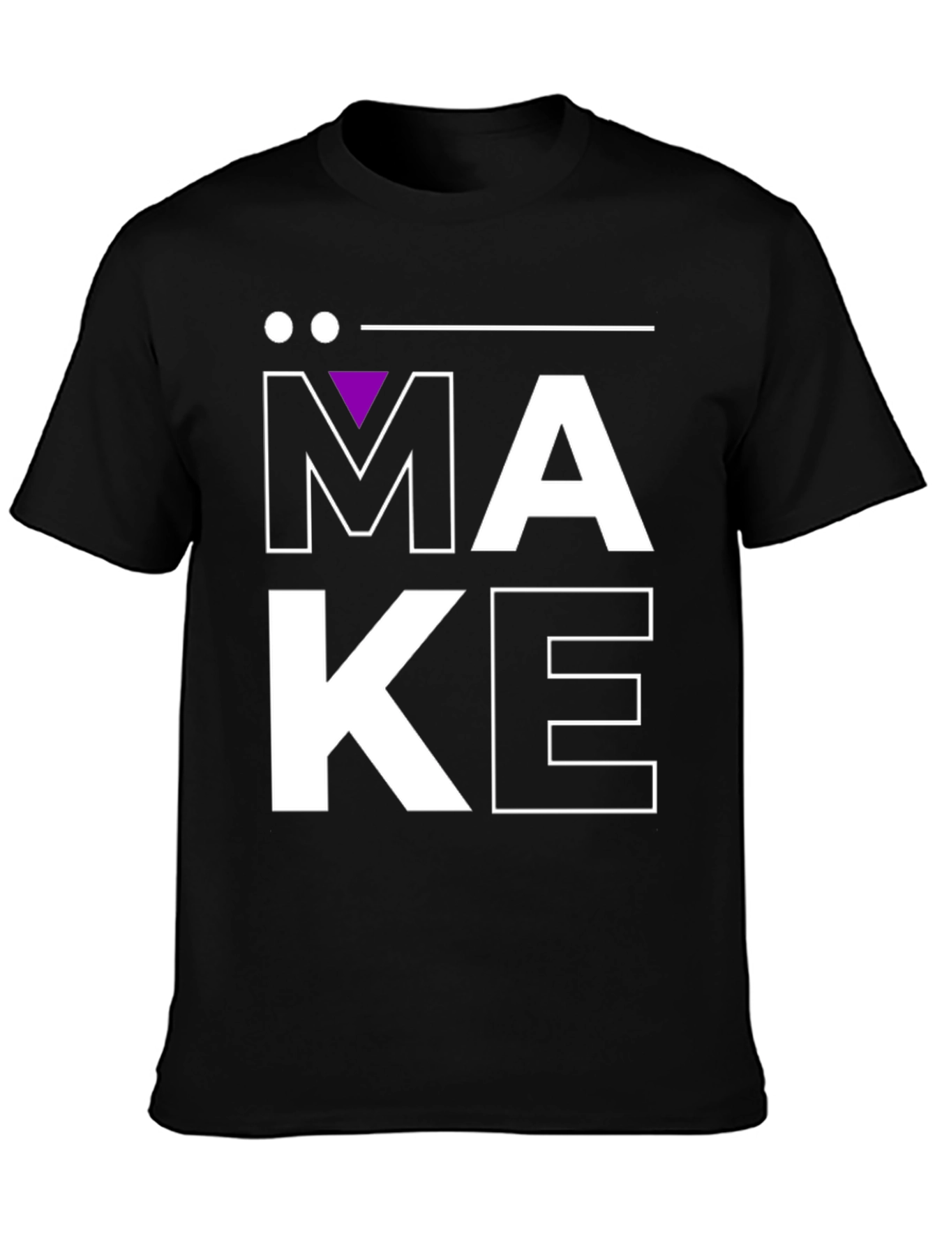 Black Make Statement T-Shirt - Bold Graphic Tee view 3
