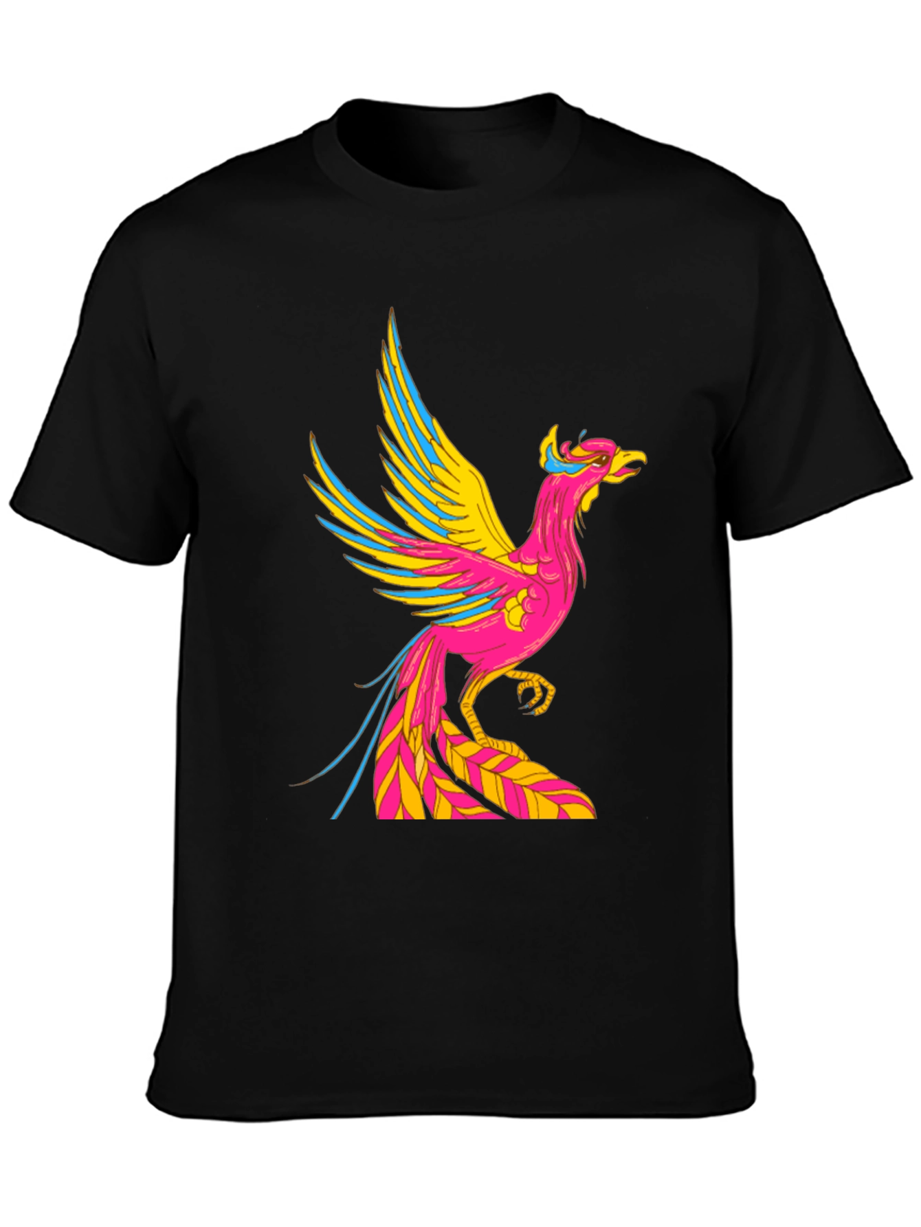 Black Phoenix Graphic Black T-Shirt view 3