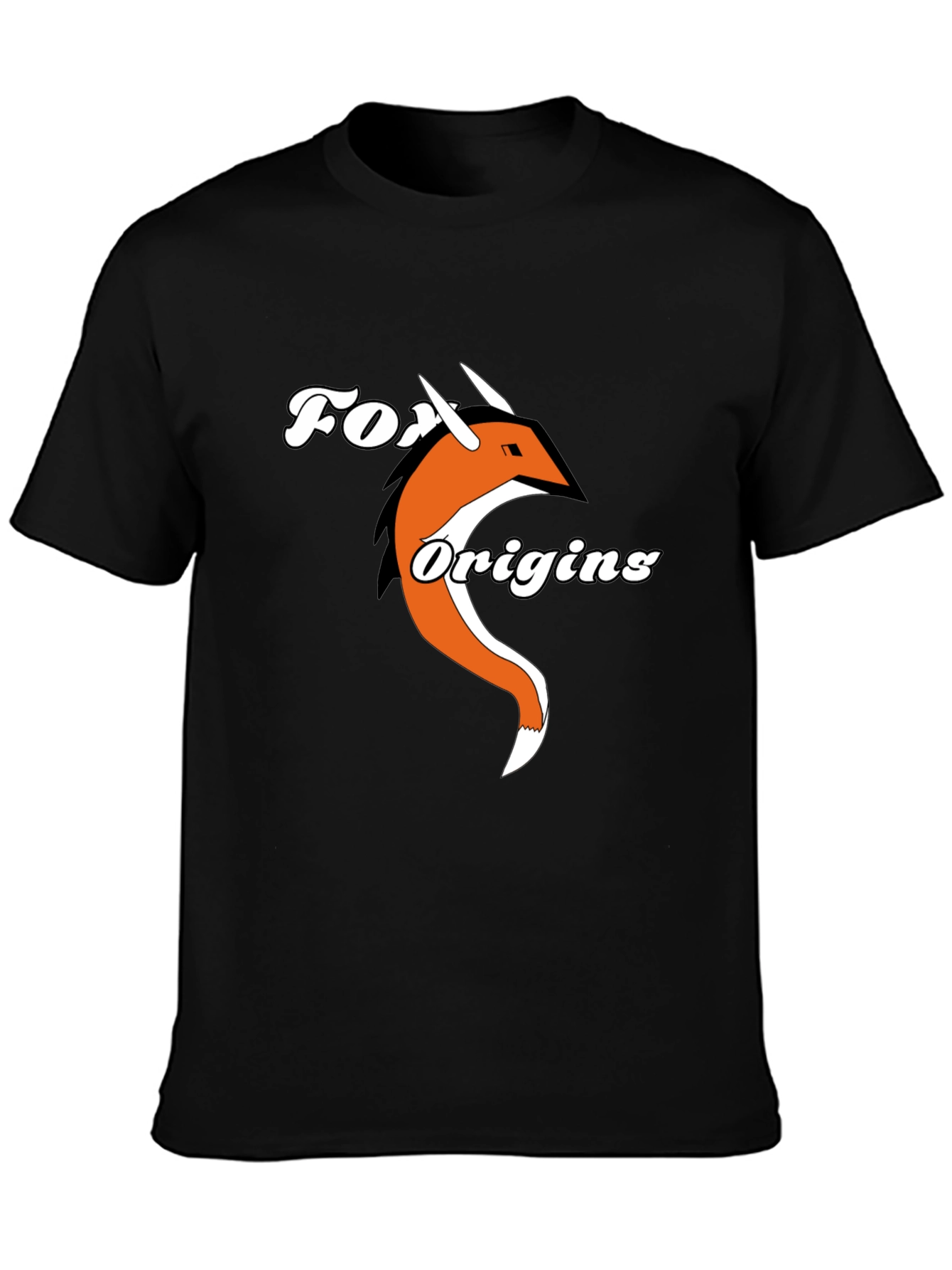 Black Fox Origins Graphic T-Shirt - Cool Animal Tee view 3