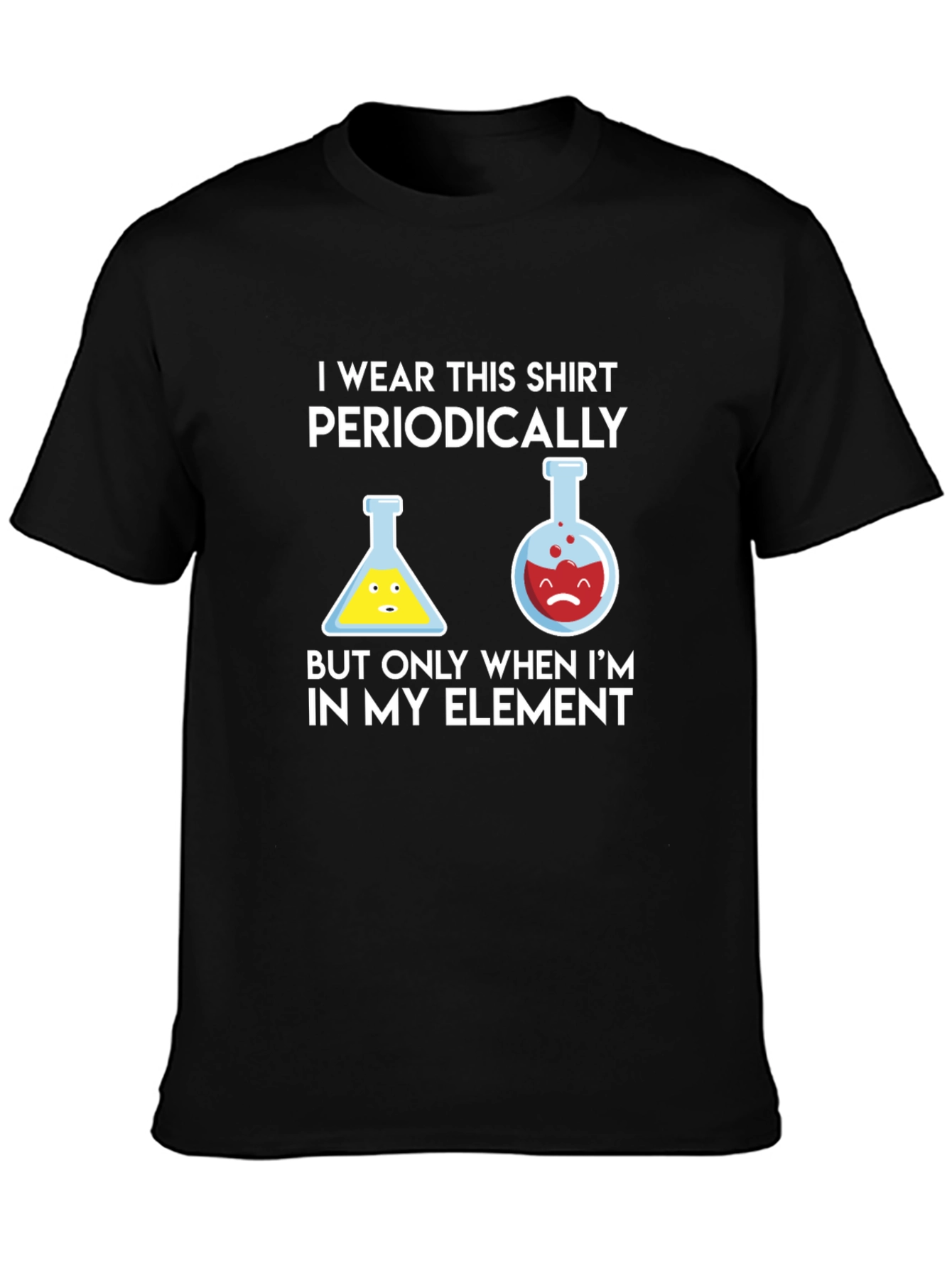 Black Periodic Table Humor T-Shirt Chemistry Science Tee view 3