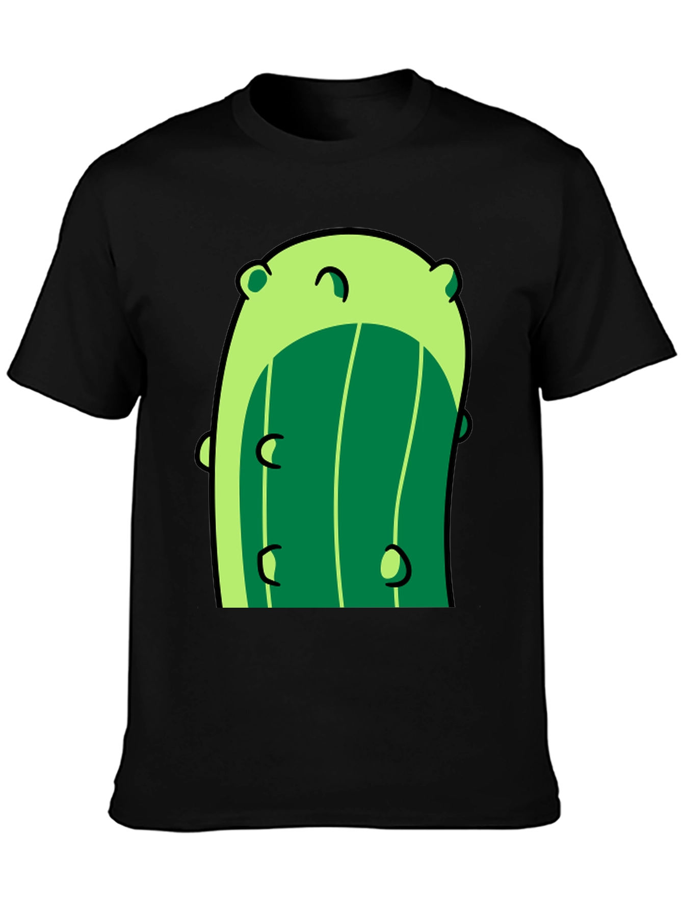 Black Funky Pickle Graphic Tee - Black Cotton Blend view 3