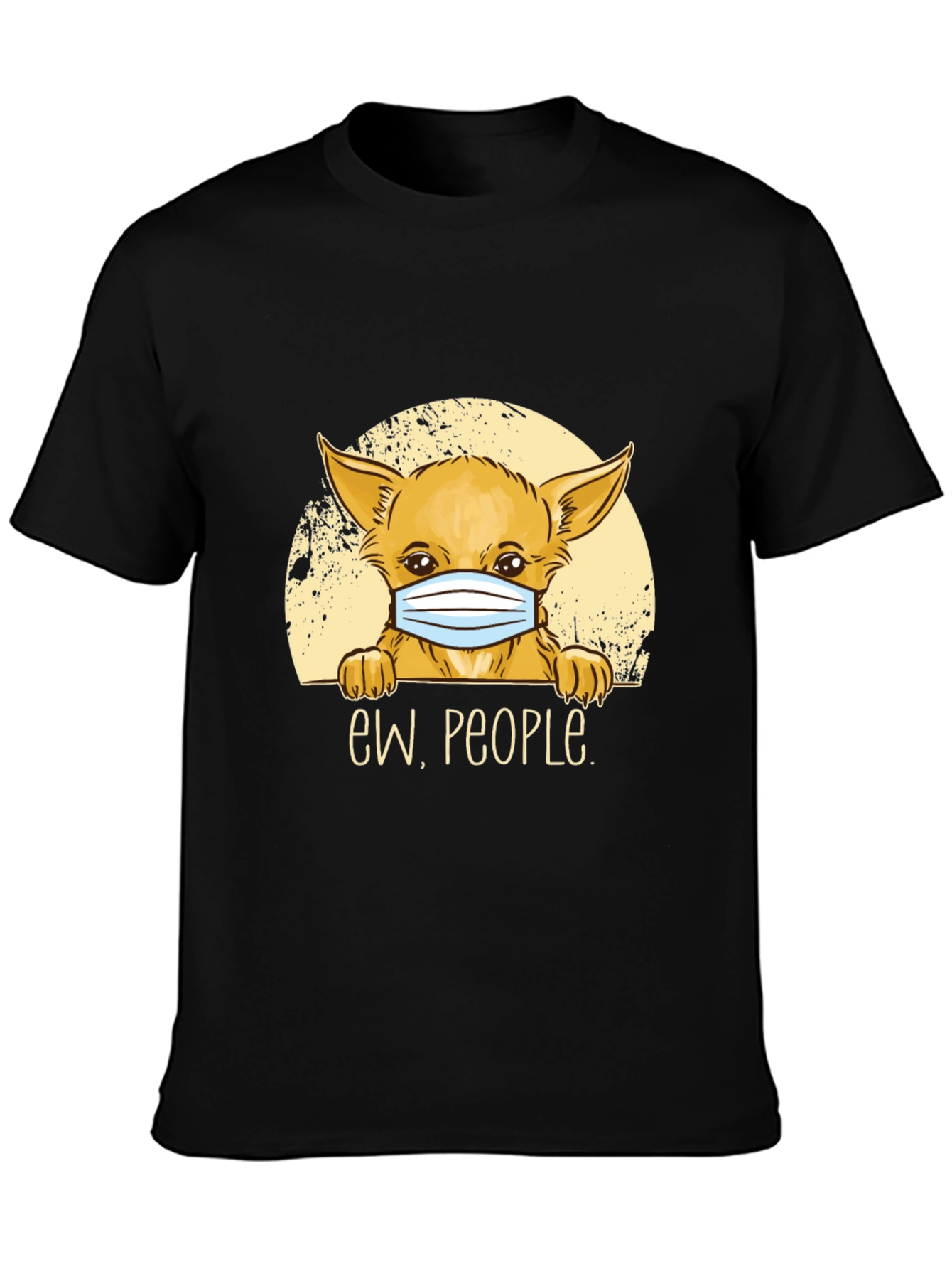 Black Ew People Dog Graphic Tee - Black view 3