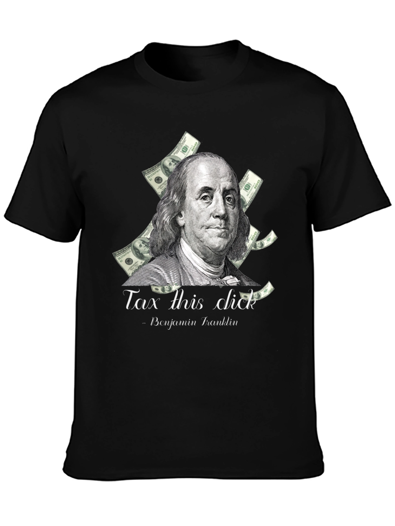 Black Tax This Dick Benjamin Franklin Graphic Tee view 3