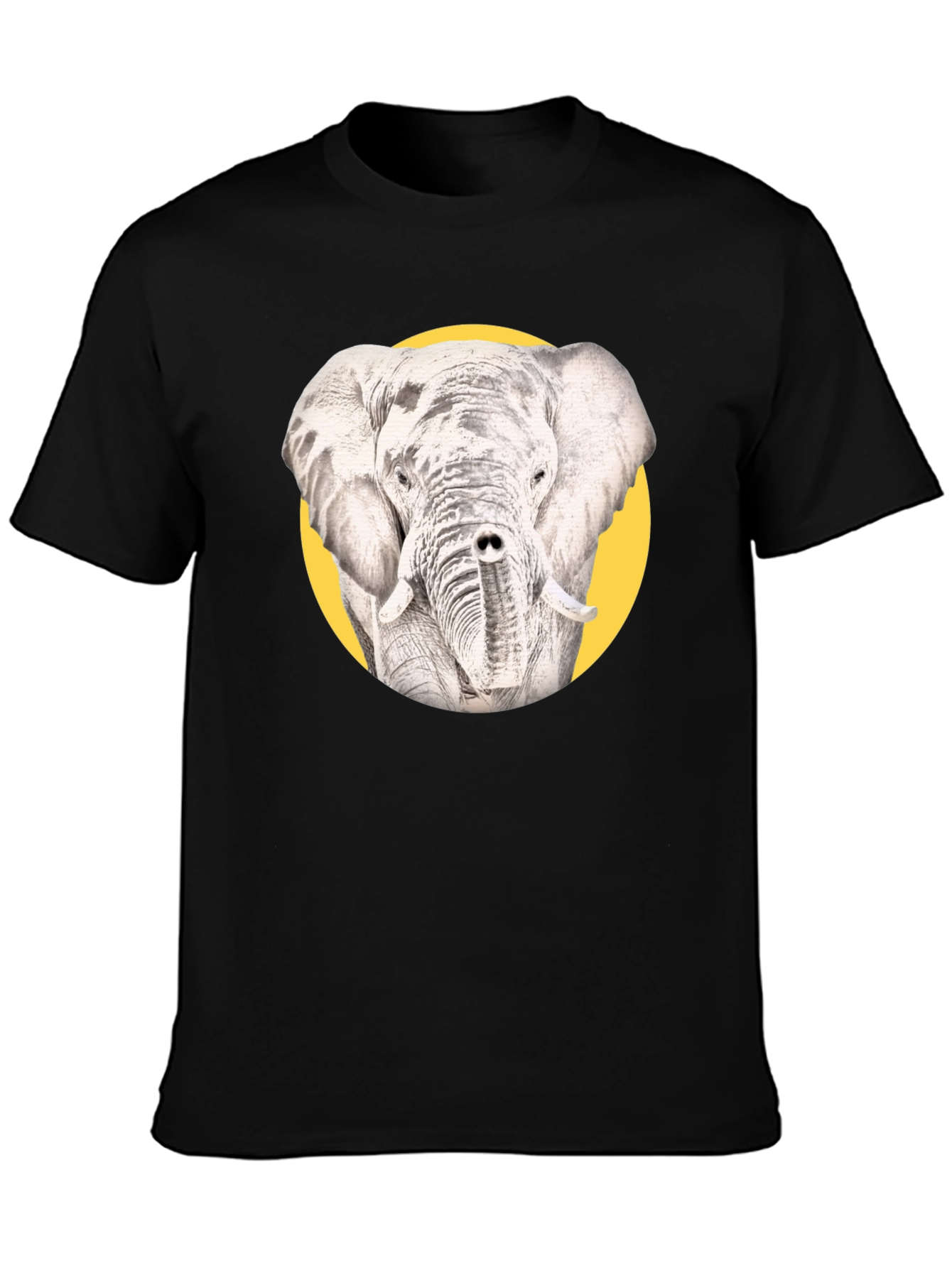 Black Elephant Graphic T-Shirt - Unique Design view 3