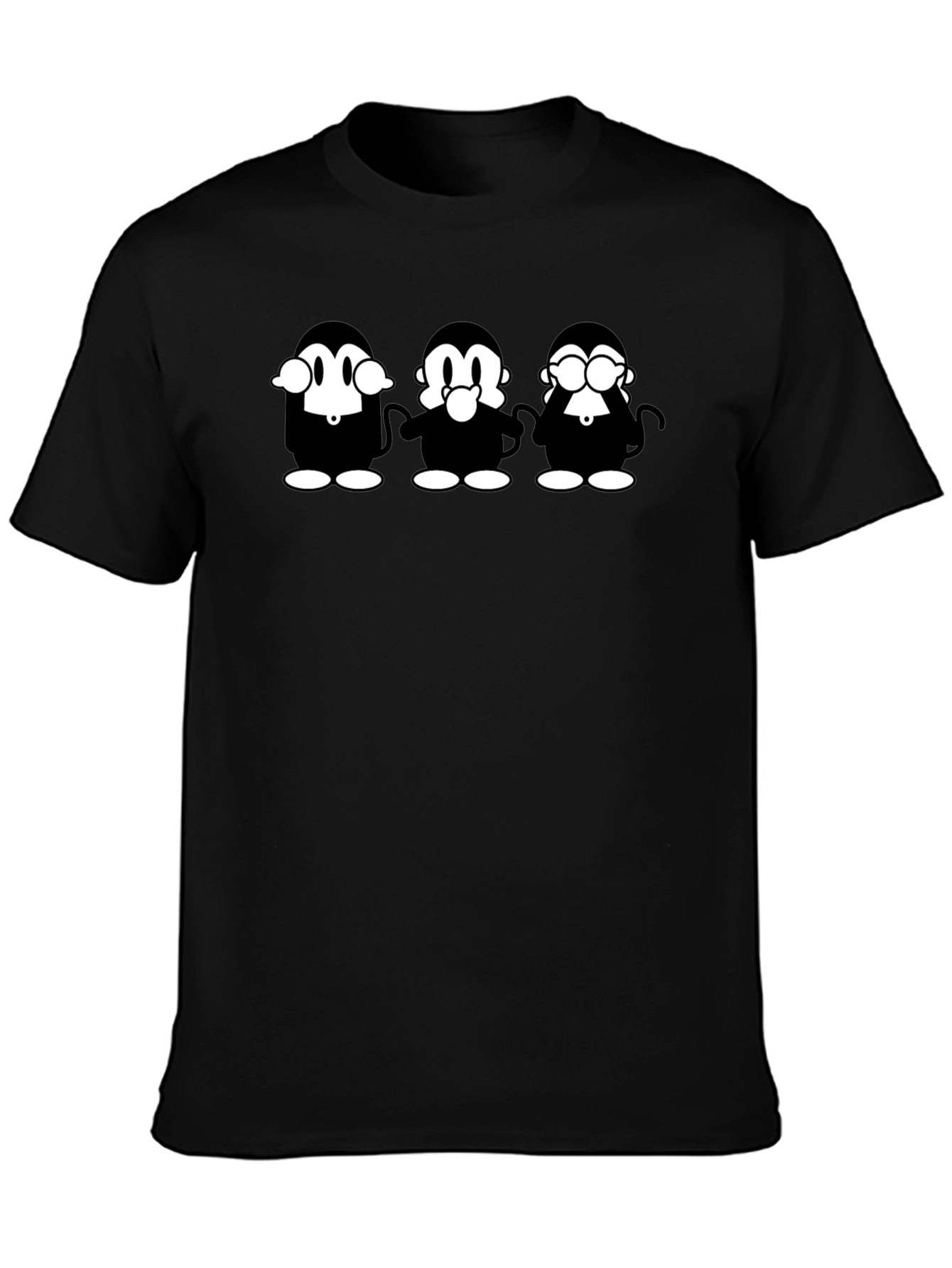 Black See No Evil T-Shirt view 3