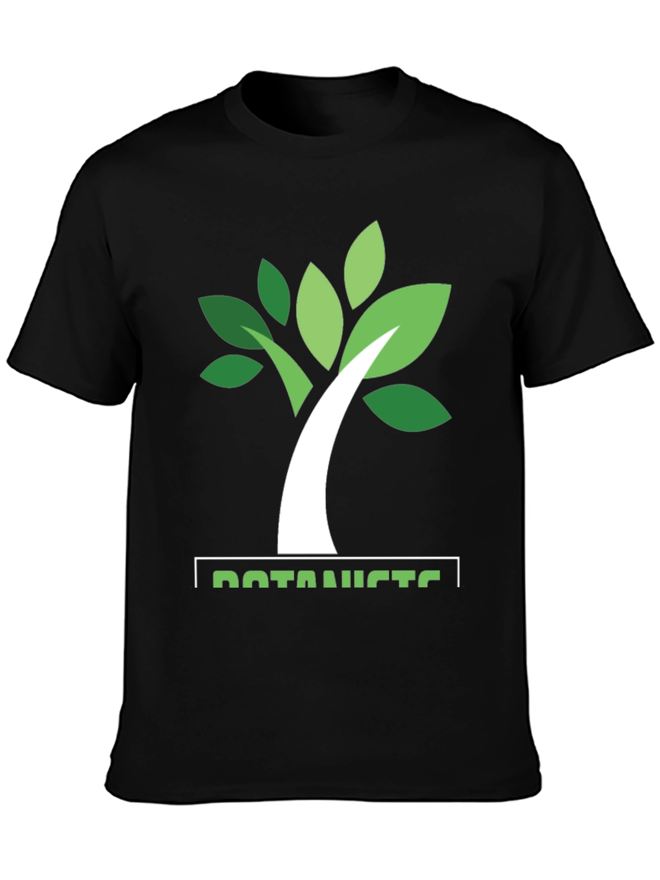 Black Botanist Tree Graphic T-Shirt - Nature Lover Tee view 3