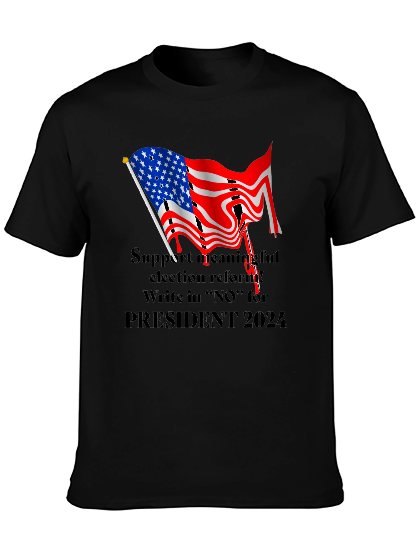 Black Election Reform T-Shirt view 3