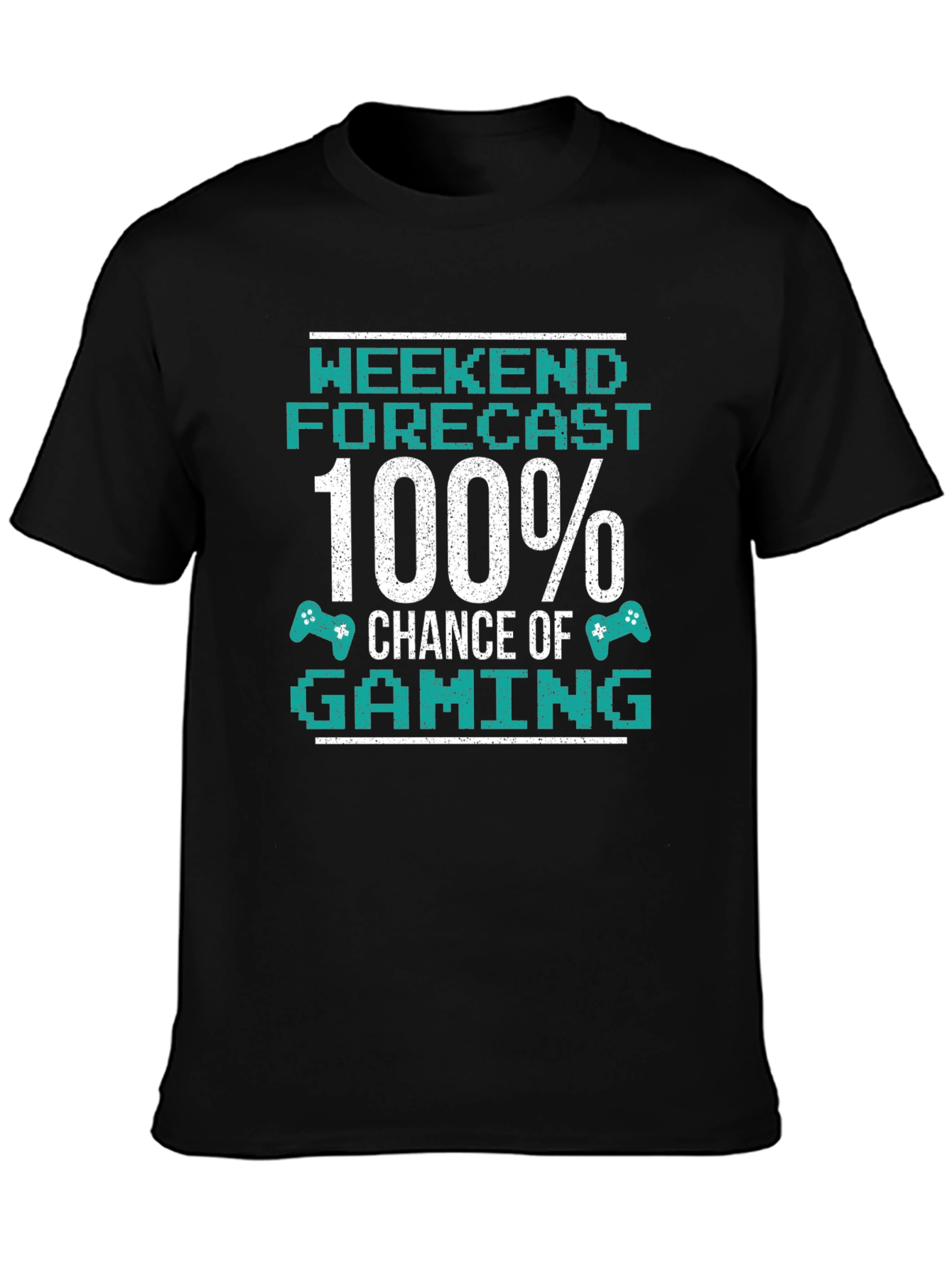 Black Weekend Gaming Forecast T-Shirt view 3