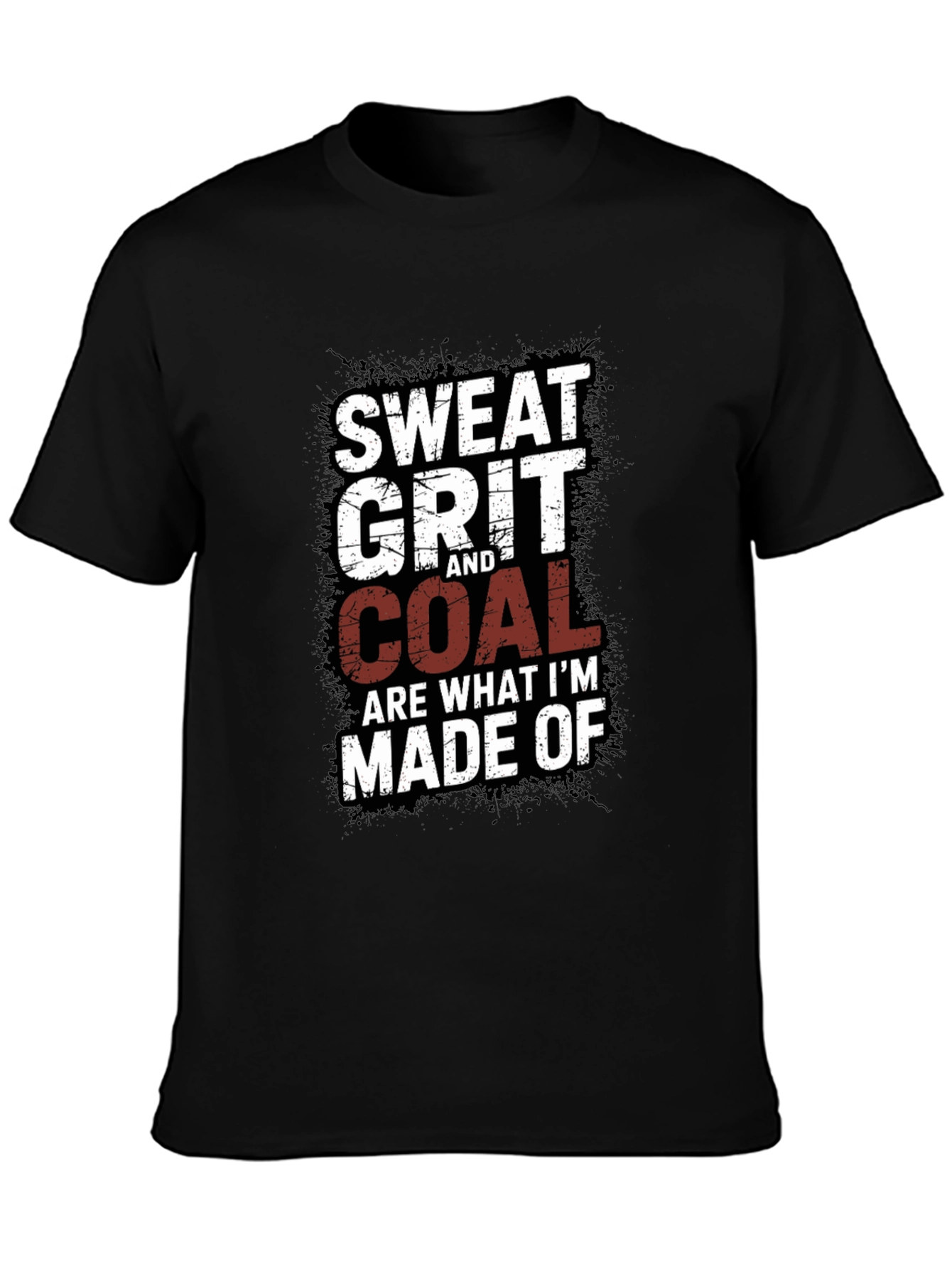 Black Sweat Grit and Coal Men's Graphic Tee view 3