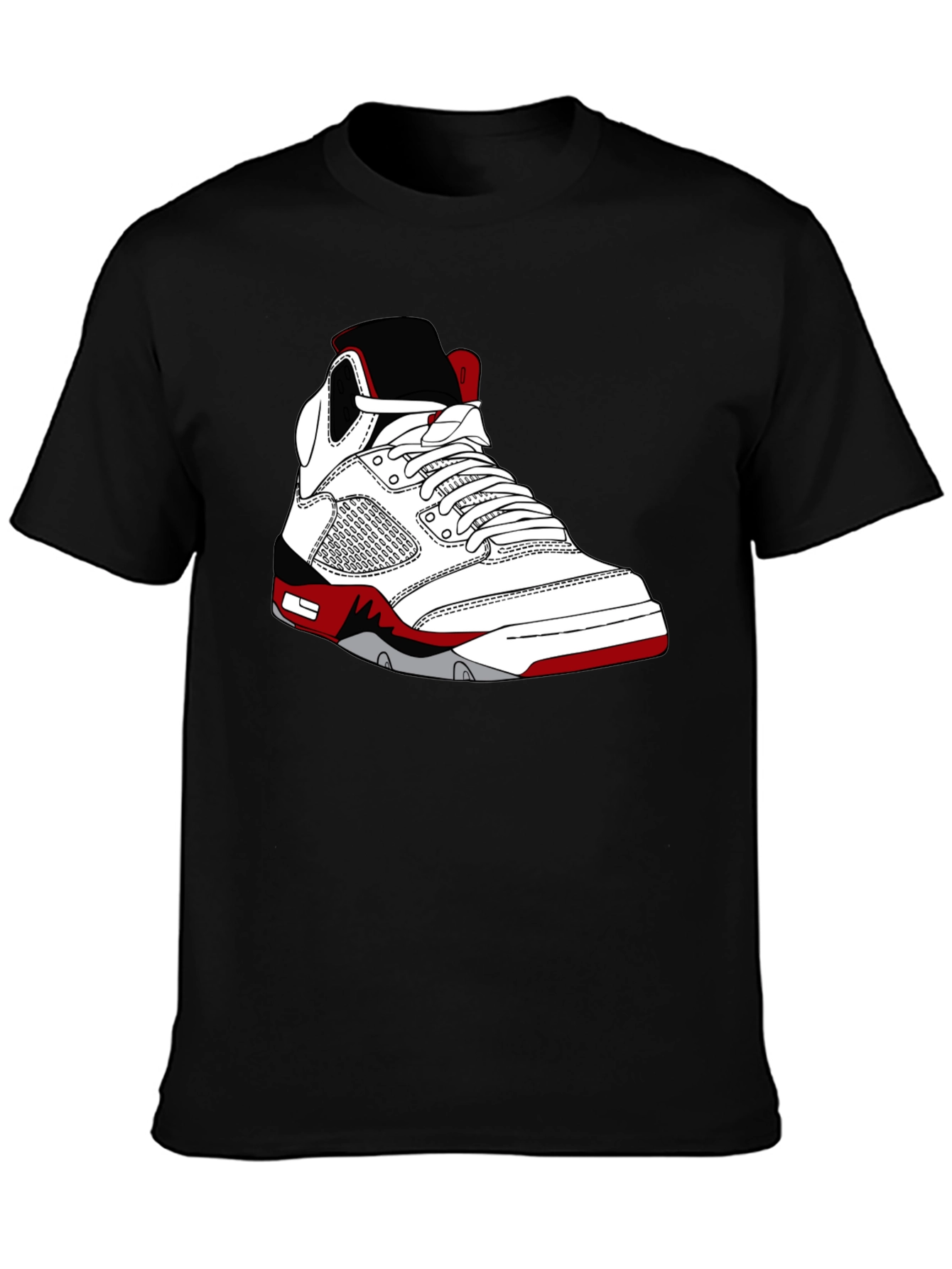 Black Sneaker Graphic T-Shirt - Stylish Black Tee for Sneakerheads view 3