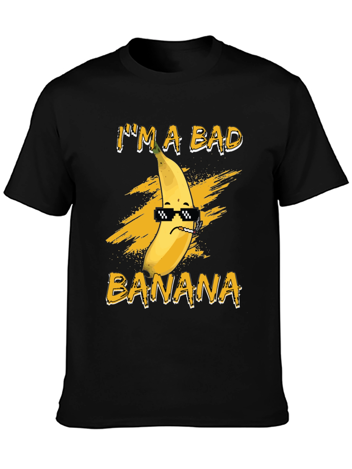 Black I'm A Bad Banana T-Shirt view 3