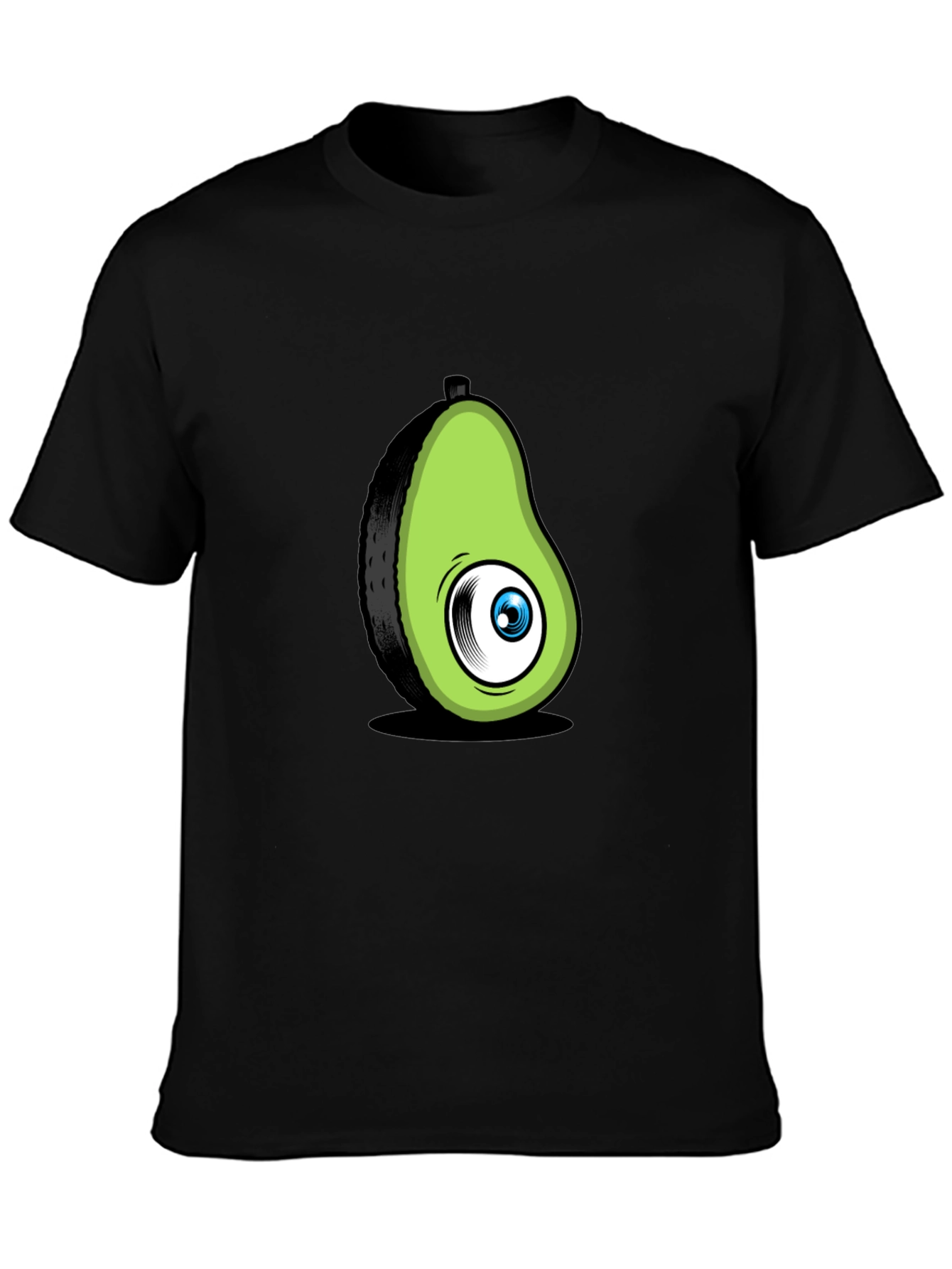 Black Avocado Eye Black T-Shirt Funny Graphic Tee view 3