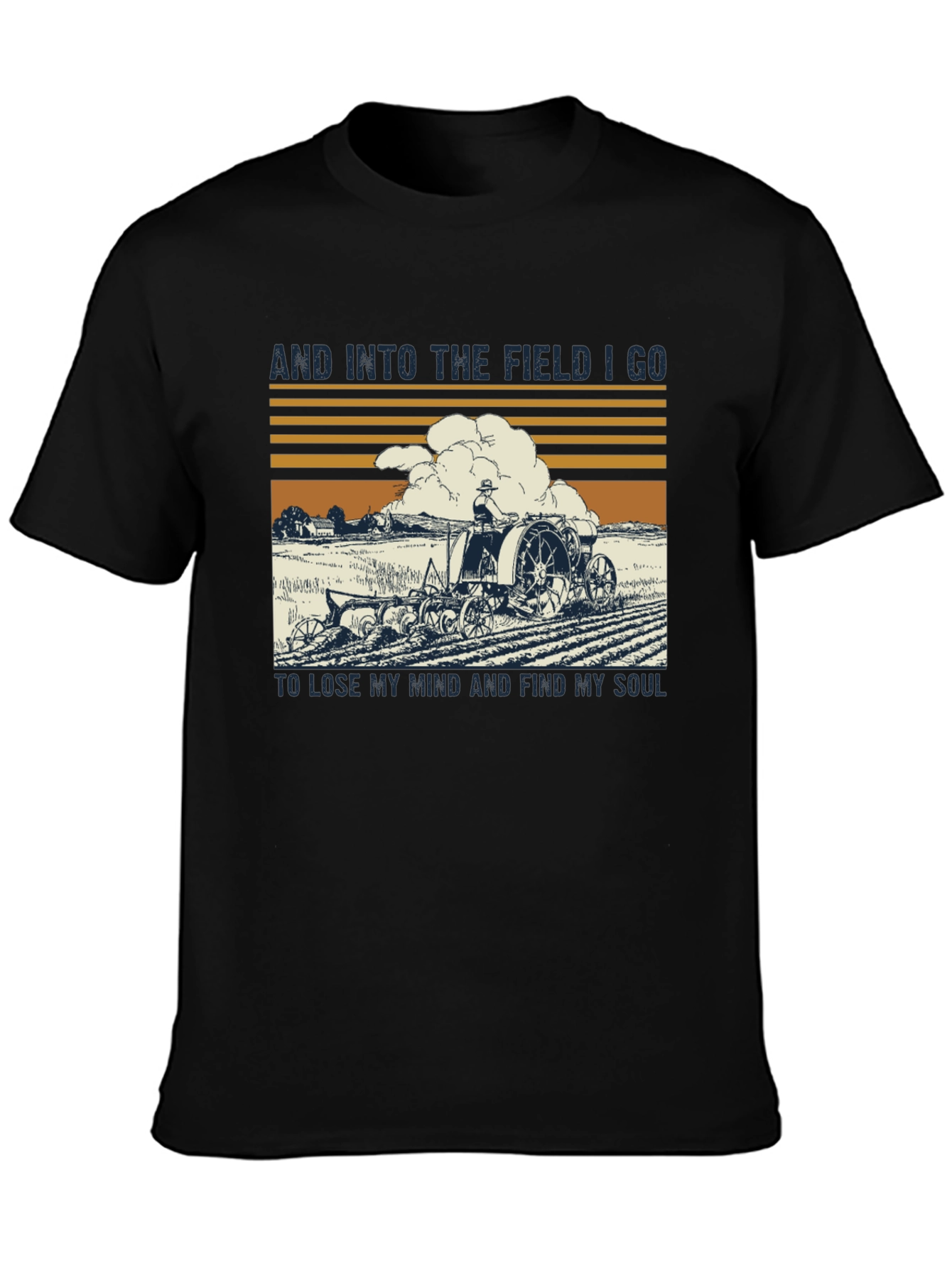 Black Vintage Farmer T-Shirt - Soul Searching view 3