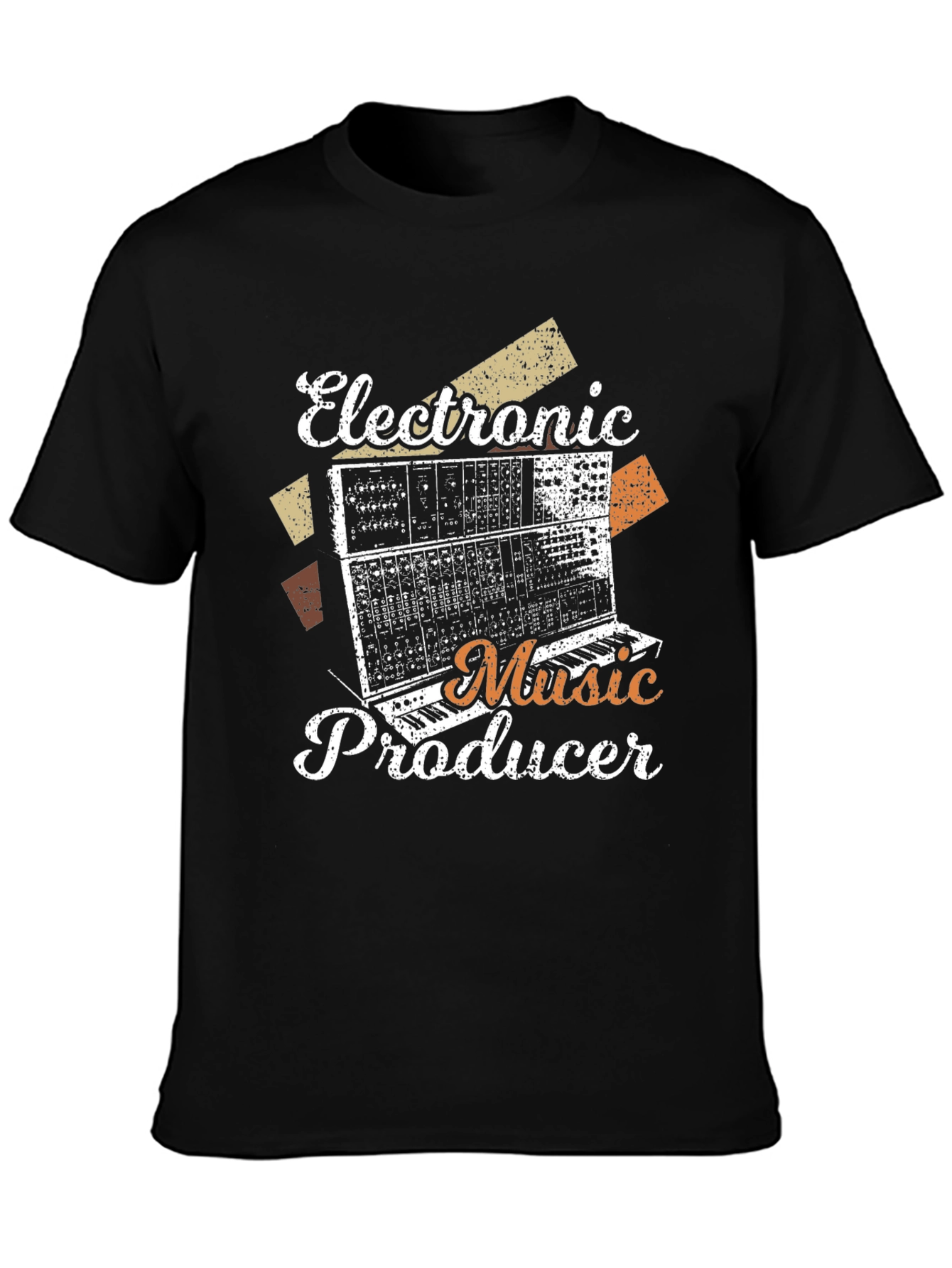 Electronic Music Producer T-Shirt - Retro Synth Design - 3