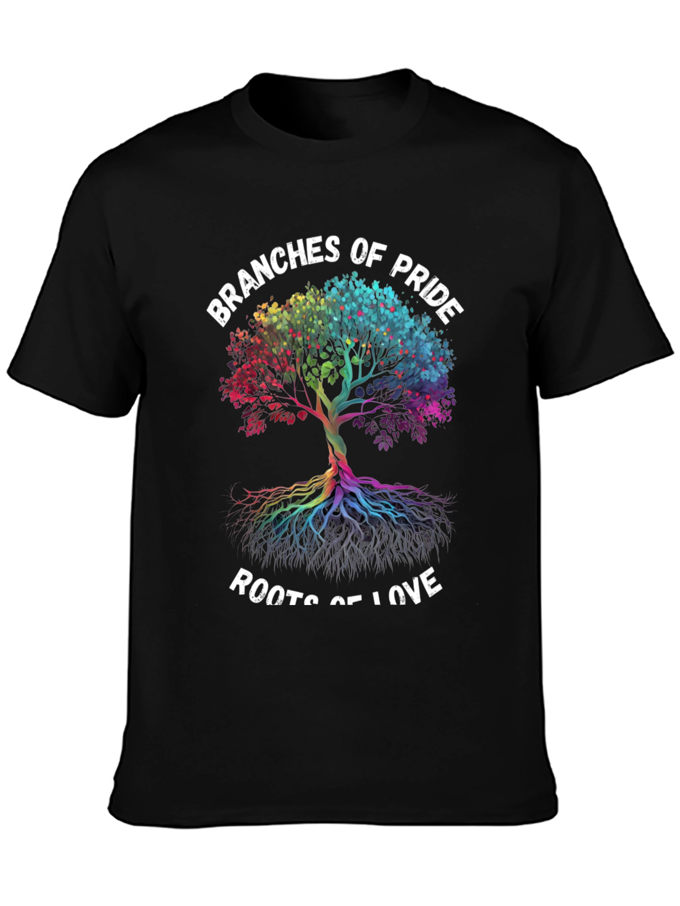 Black Branches of Pride Roots of Love T-Shirt view 3
