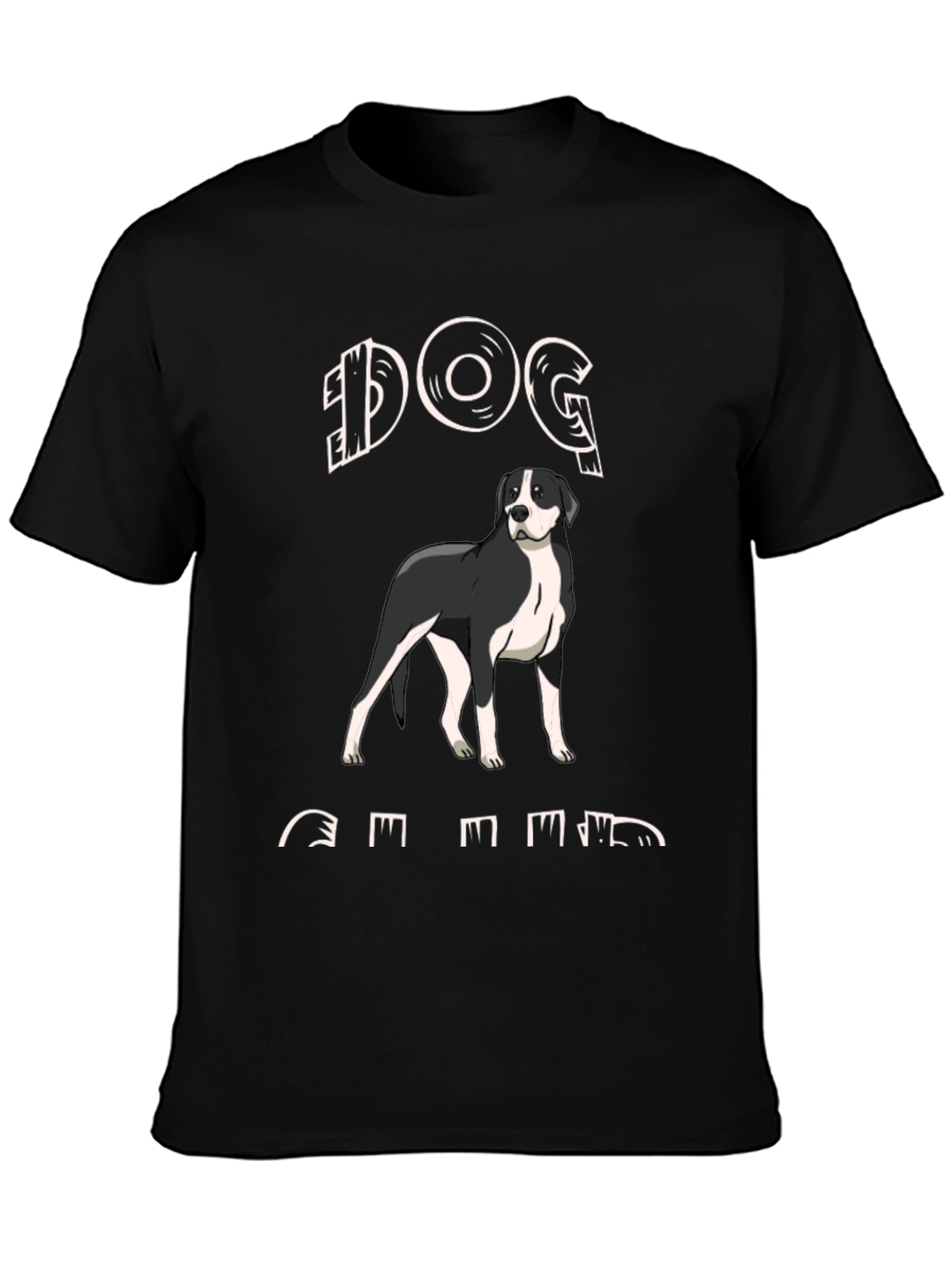 Black Dog Breed T-Shirt - Black view 3