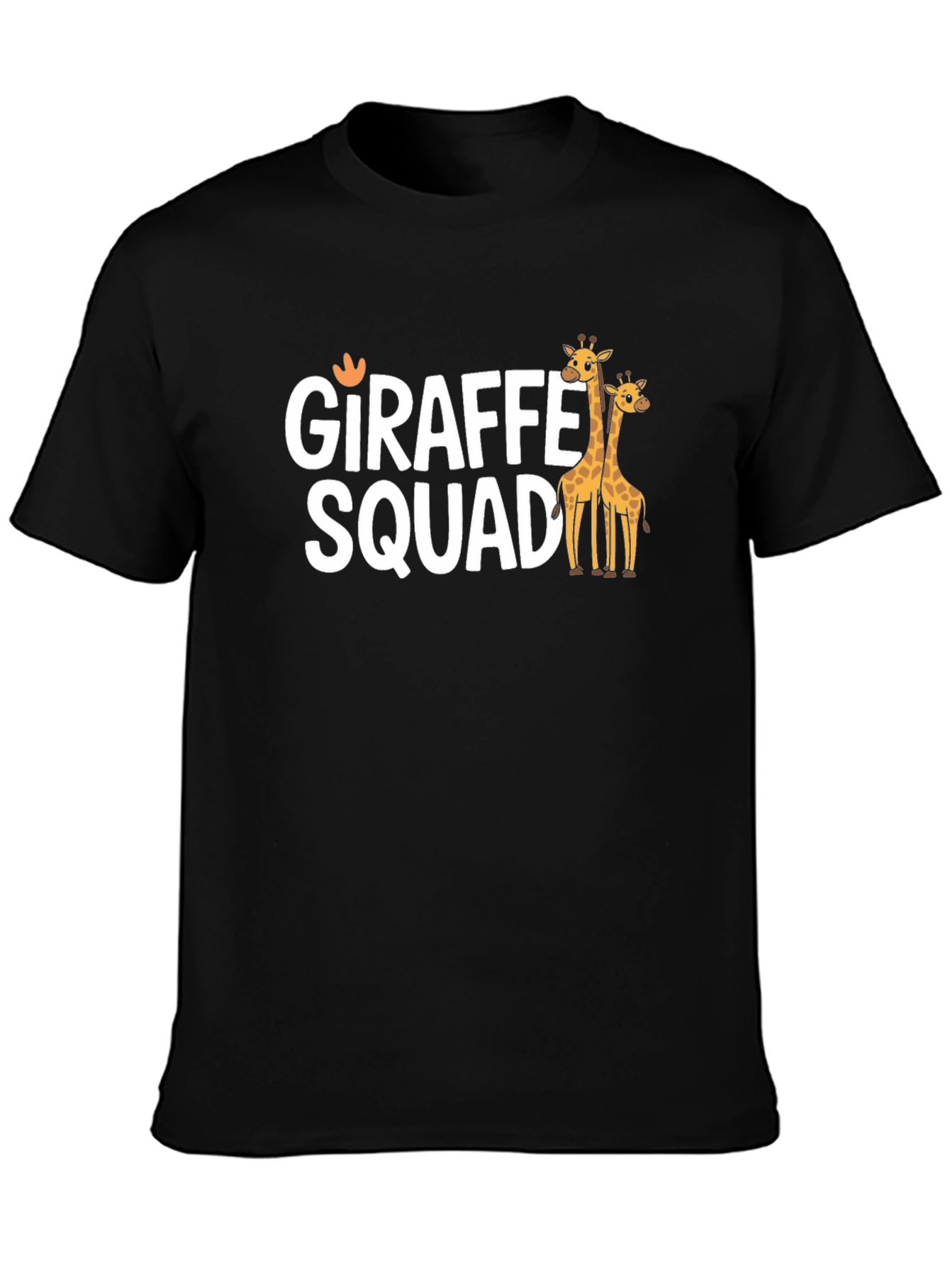 Black Giraffe Squad T-Shirt - Funny Animal Tee view 3