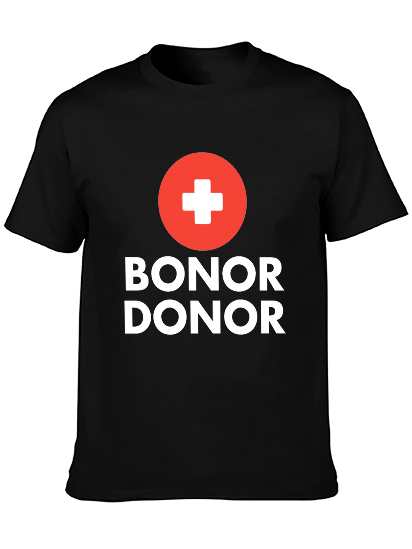 Black Bonor Donor T-Shirt - Donate with Style view 3