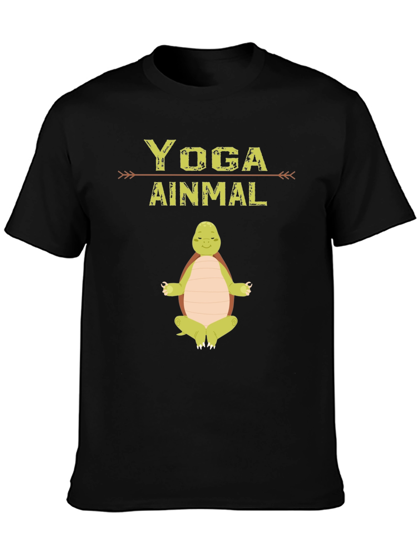 Black Yoga Ainmal Turtle T-Shirt - Meditating Animal Tee view 3