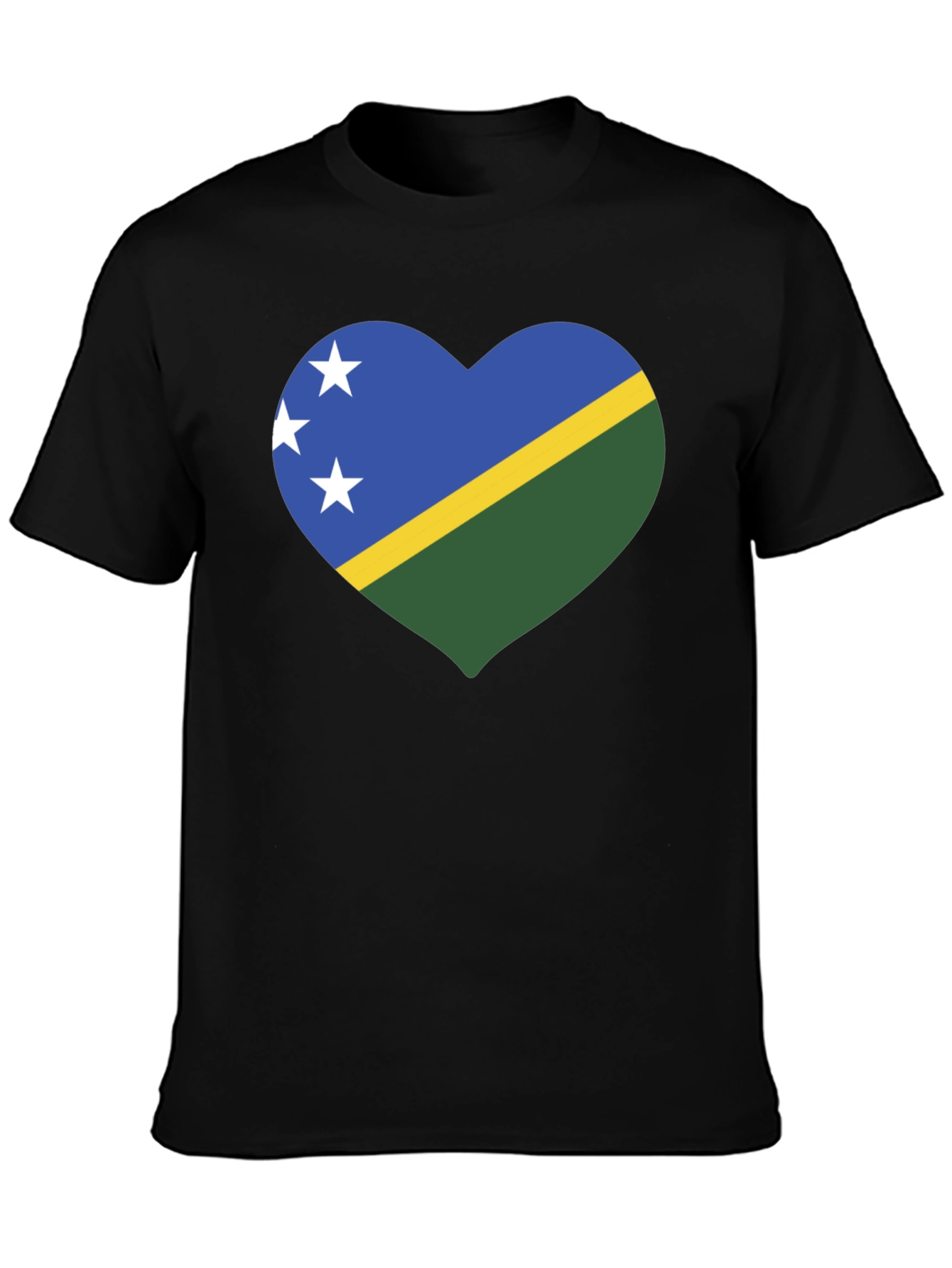 Solomon Islands Heart Flag T-Shirt - 3