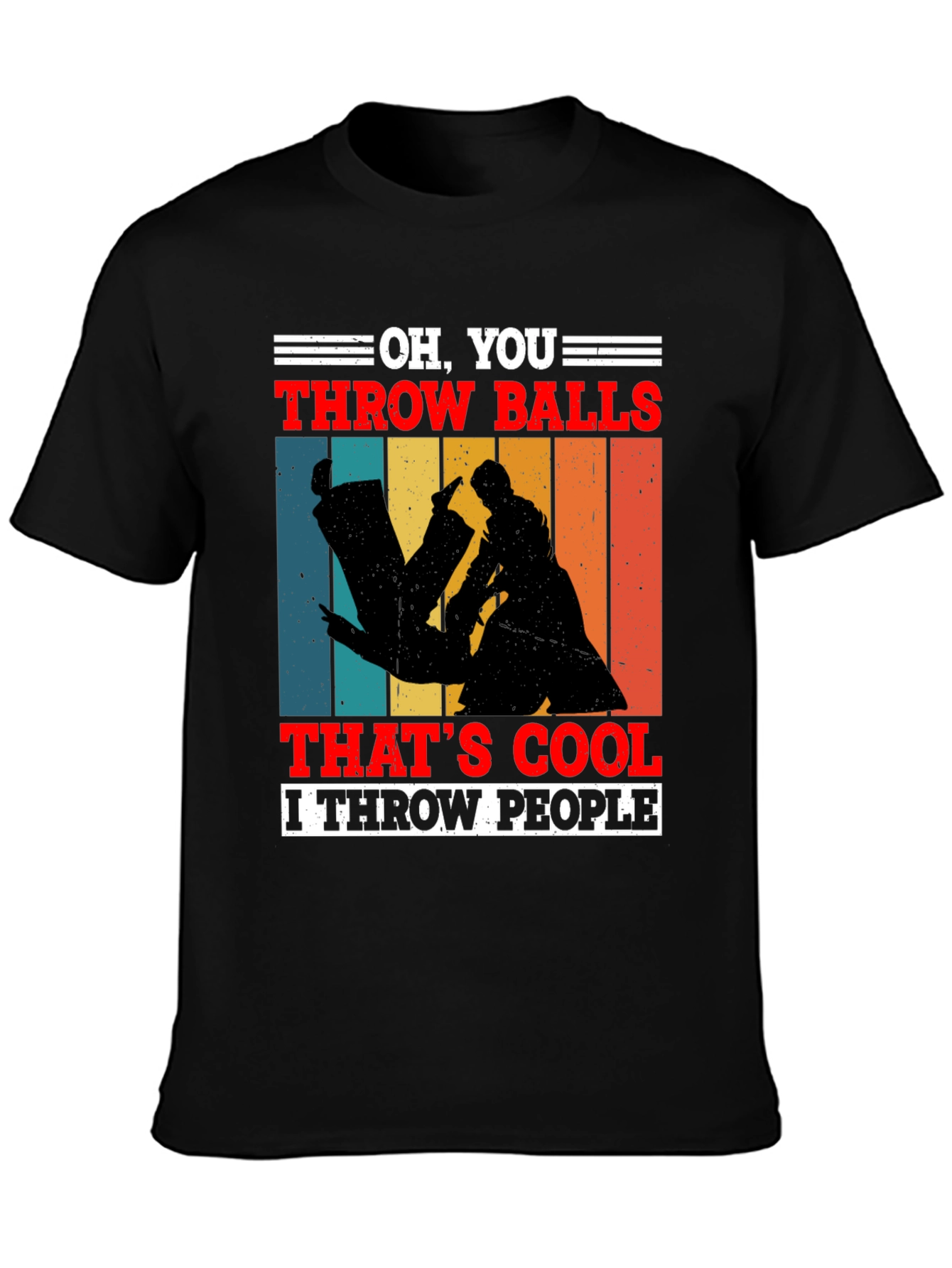 Black Oh, You Throw Balls T-Shirt view 3