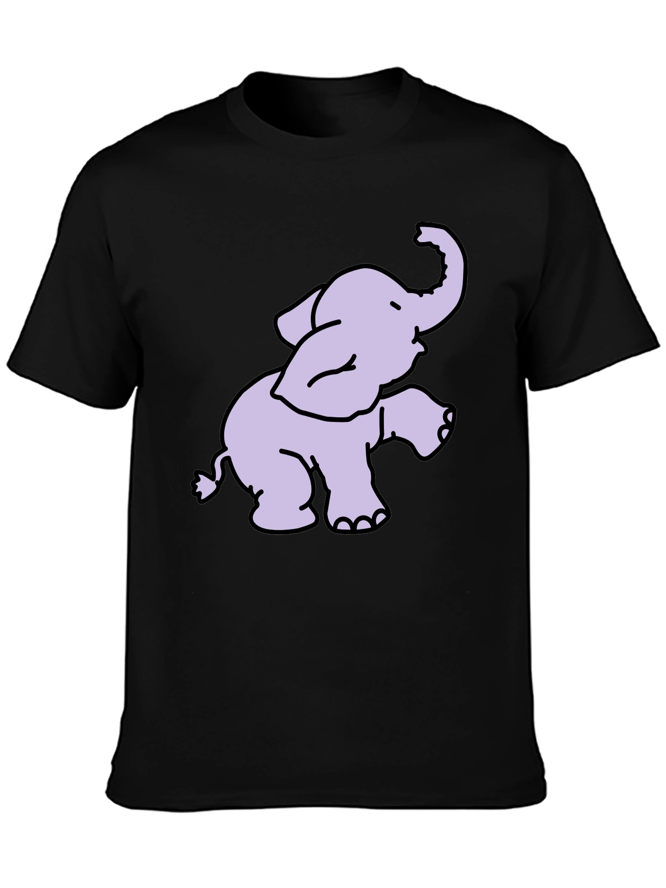 Black Elephant Graphic T-Shirt - Soft Cotton Blend view 3
