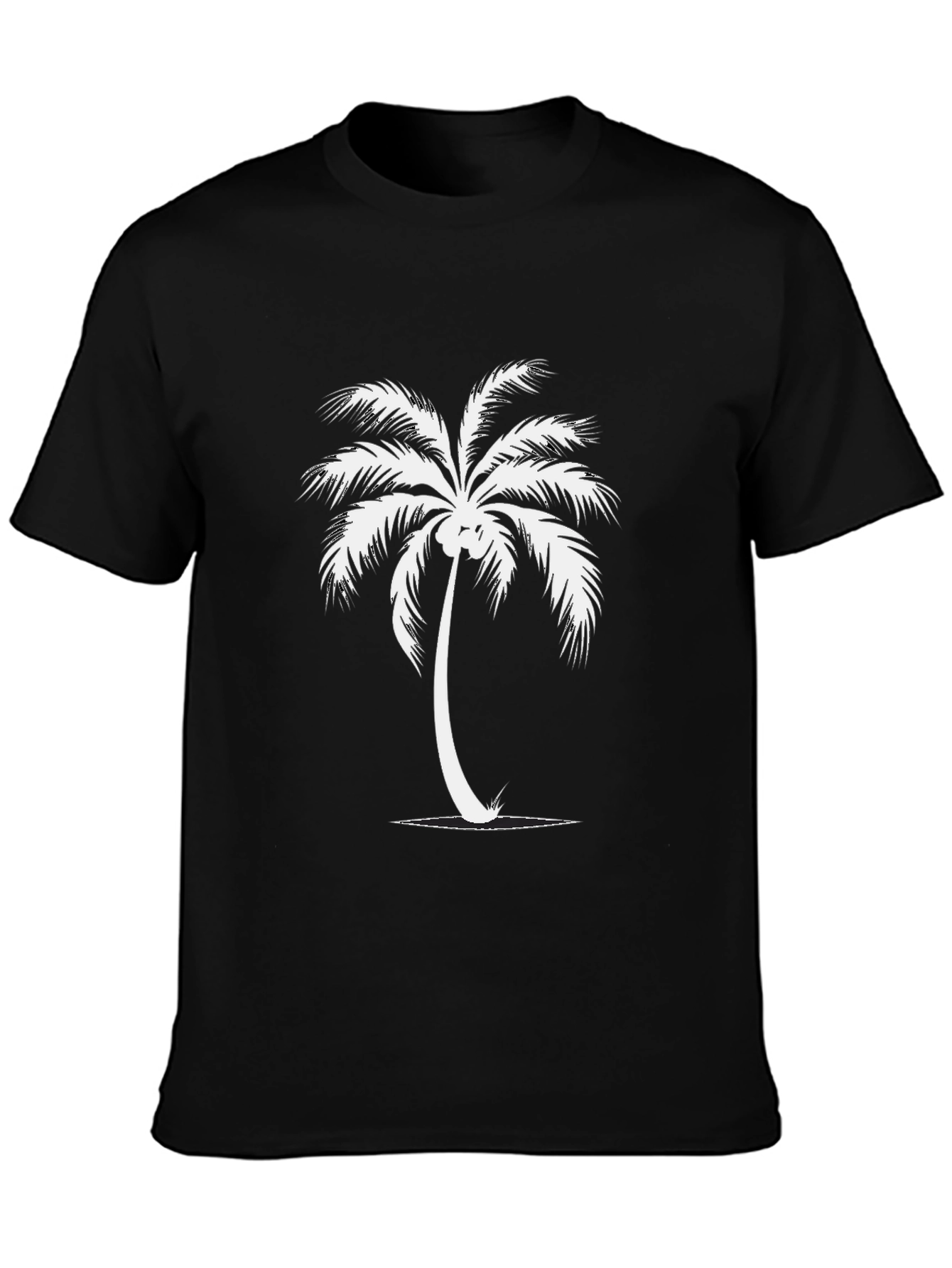 Black Black Palm Tree Graphic T-Shirt view 3