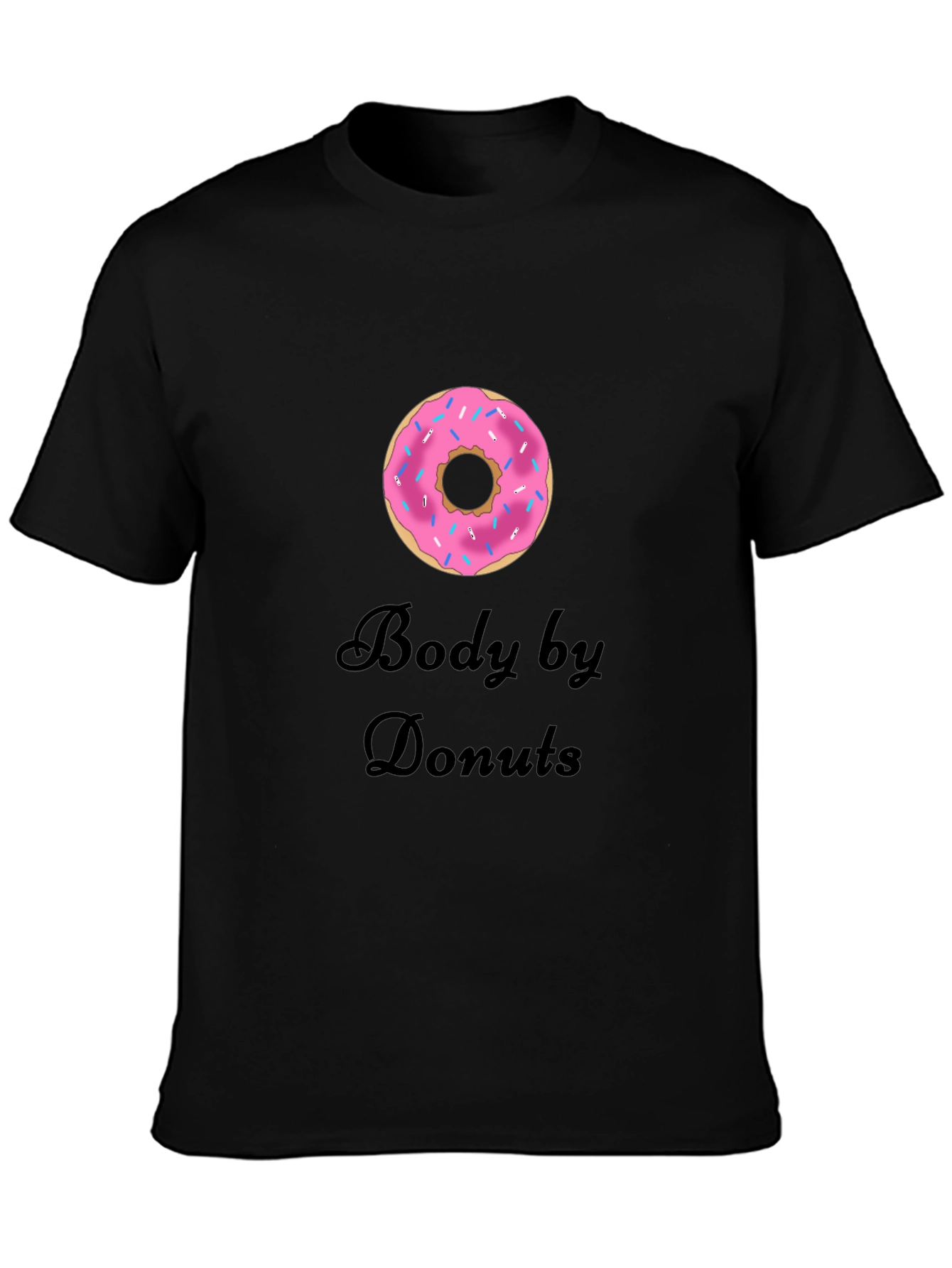 Black Body by Donuts T-Shirt - Casual Crew Neck Tee view 3