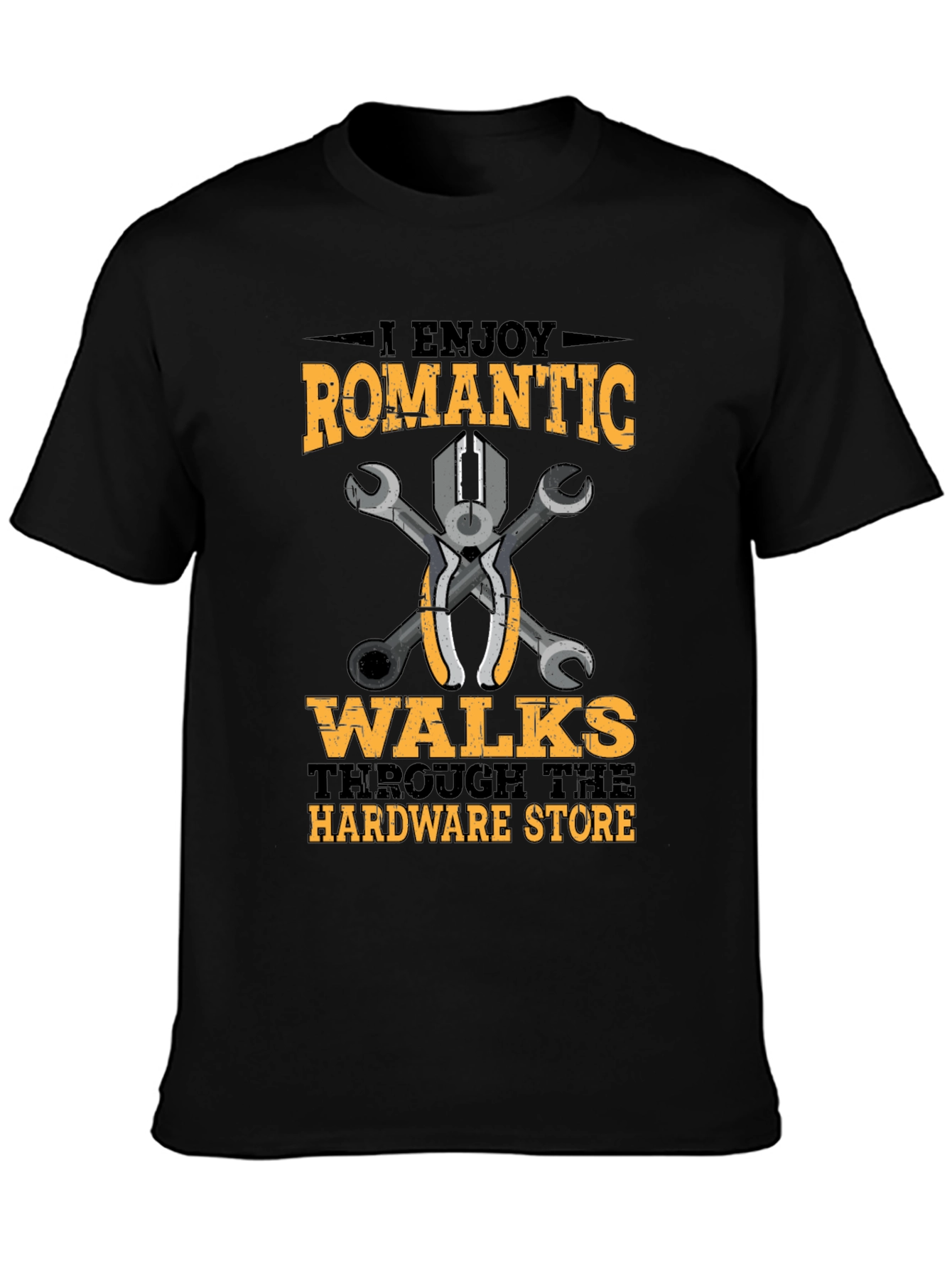 Black Romantic Walks Hardware Store T-Shirt view 3