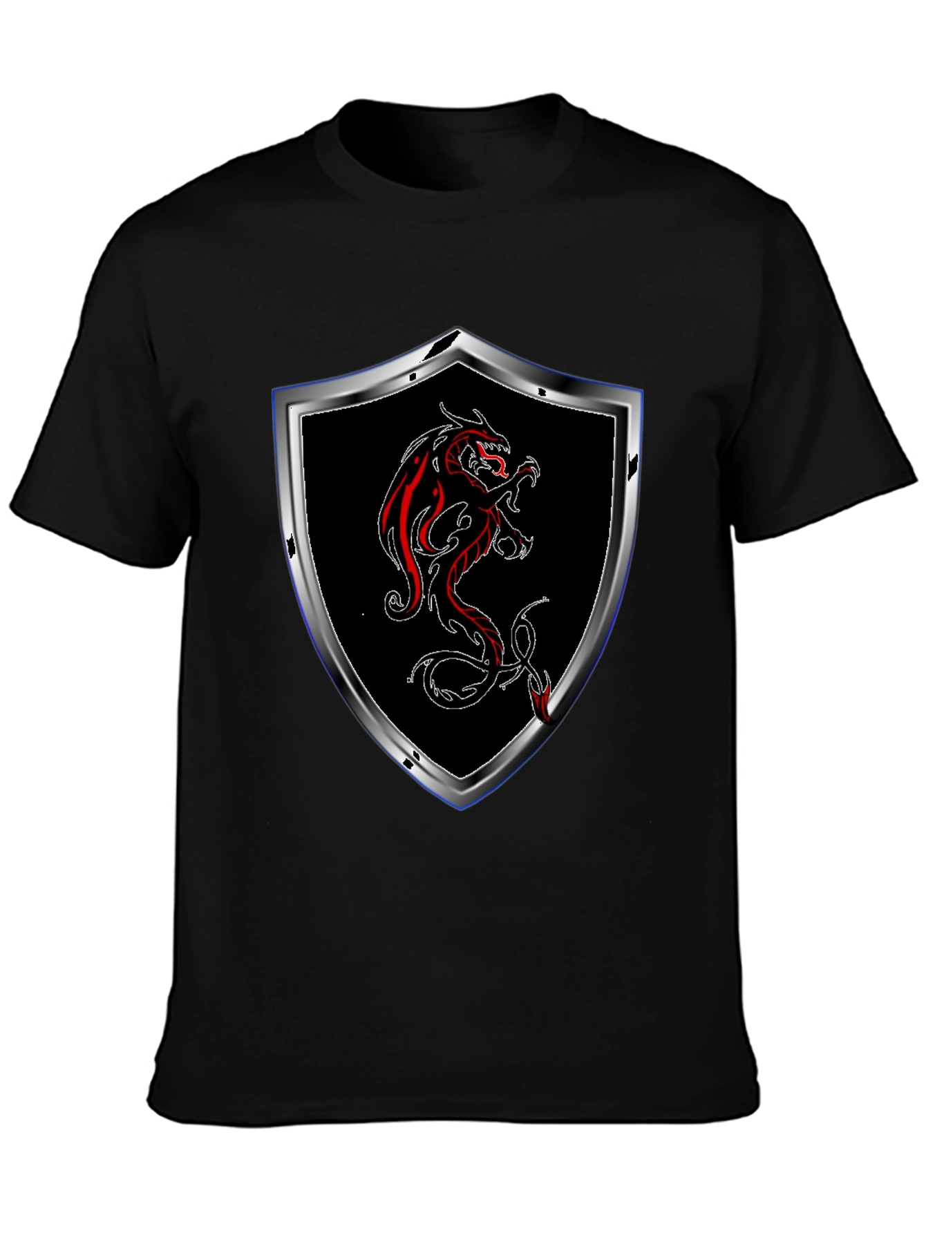 Dragon Crest T-Shirt - Black - 3
