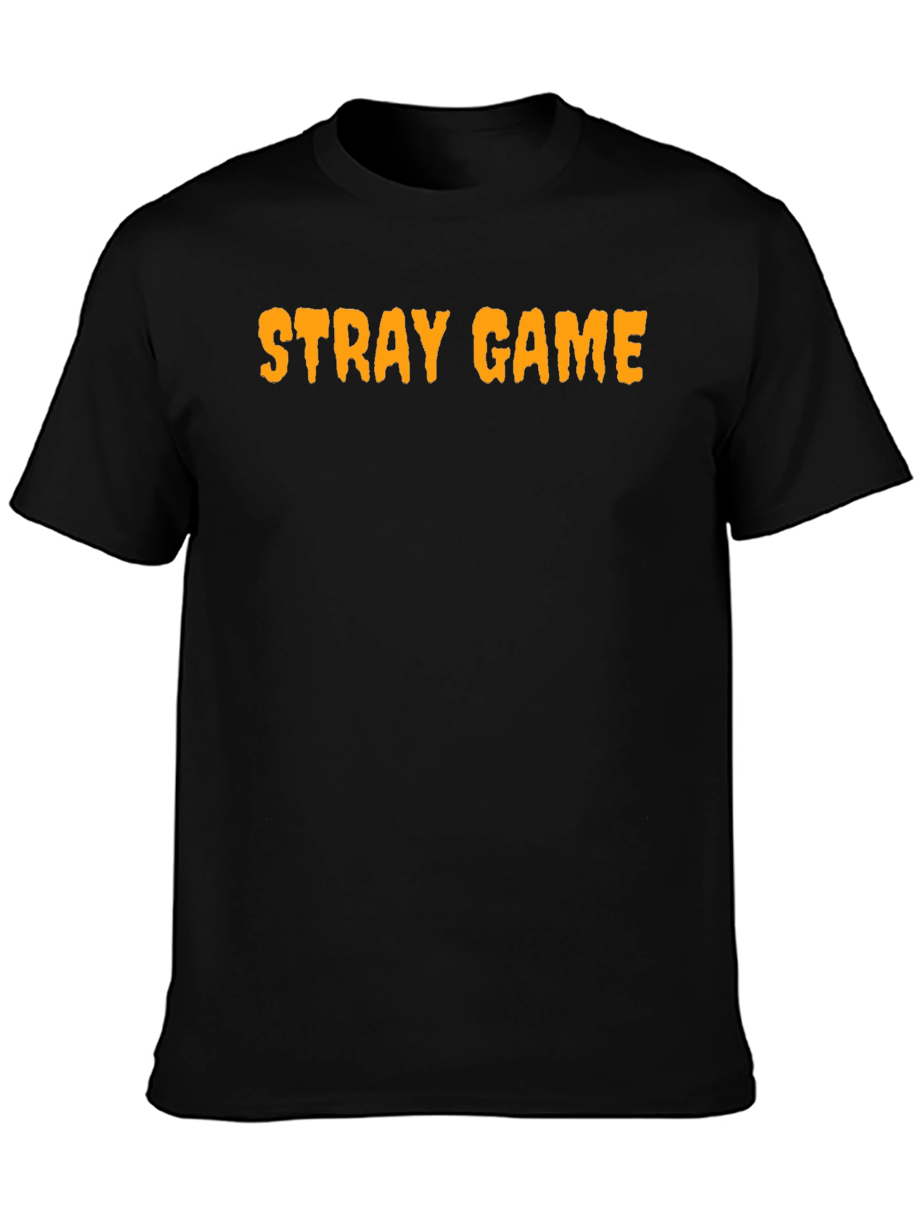 Black Stray Game Black Graphic Tee view 3