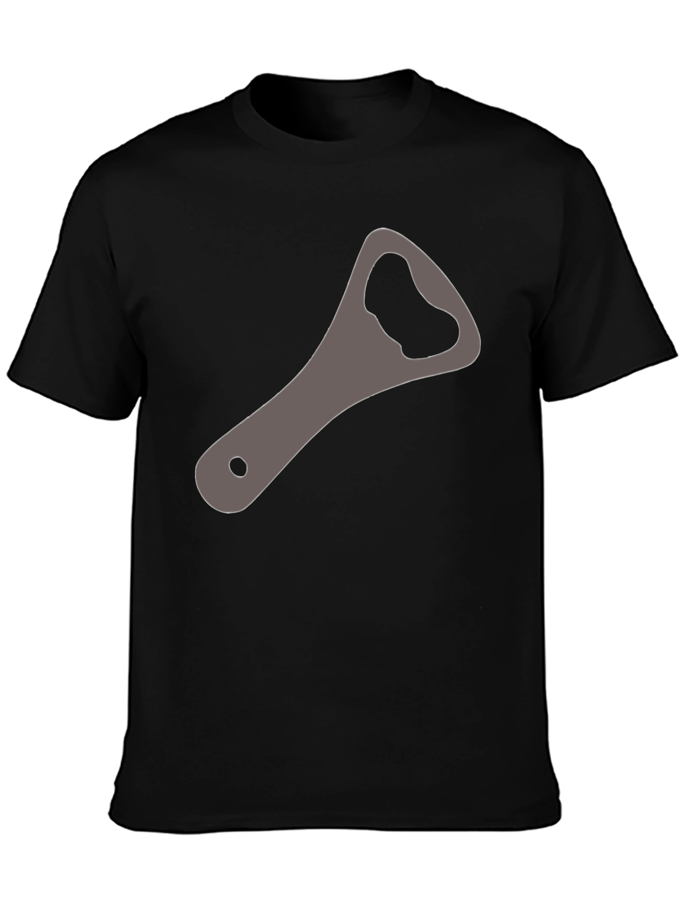 Black Bottle Opener Graphic Tee - Casual Wear view 3