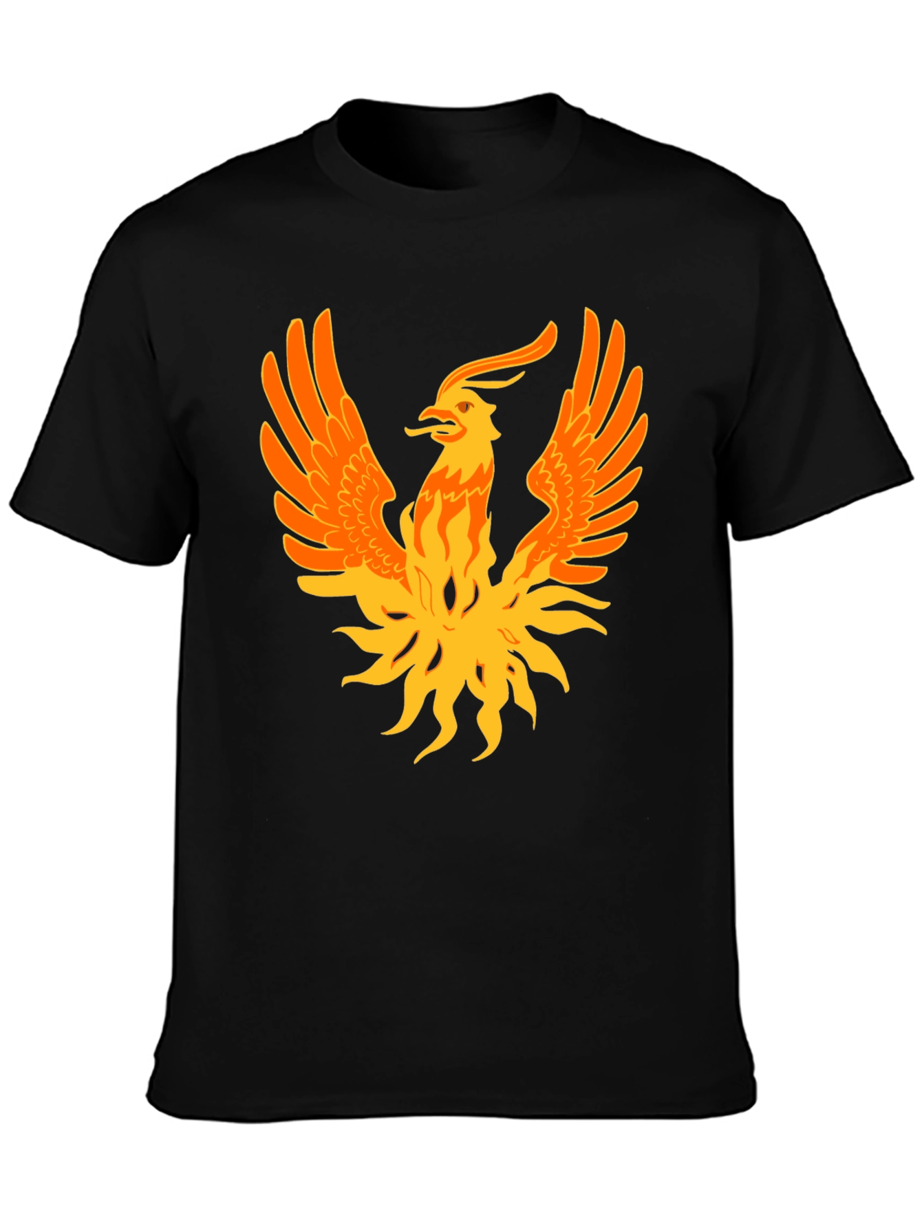 Black Phoenix Graphic Print Black Tee view 3