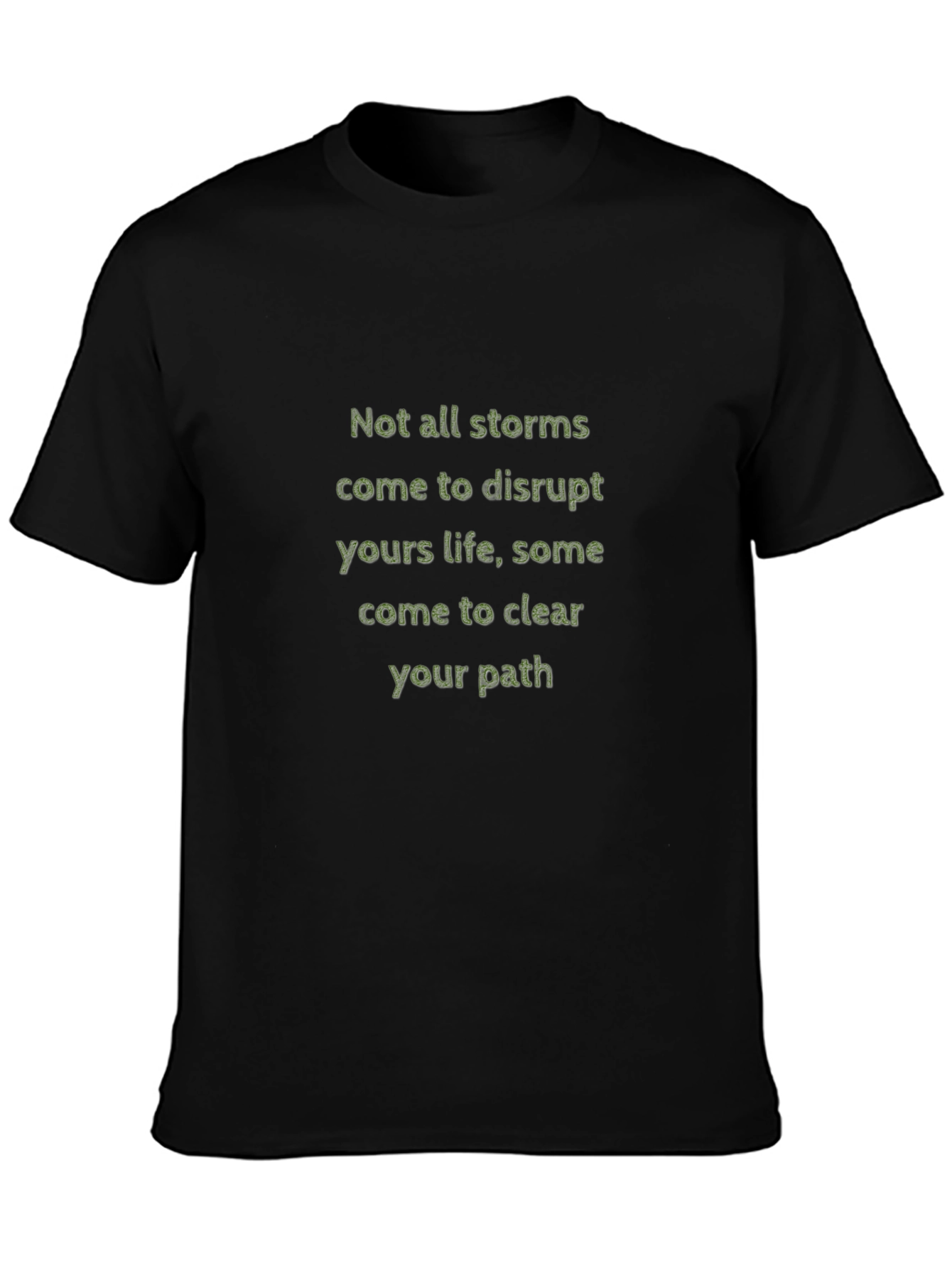 Black Storms T-Shirt: Motivational, Inspiring Design view 3
