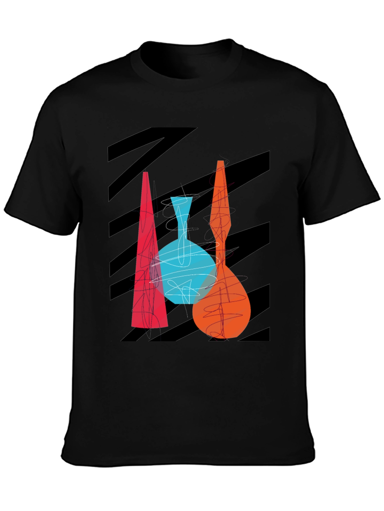 Abstract Vase Graphic Tee - Modern Art T-Shirt - 3