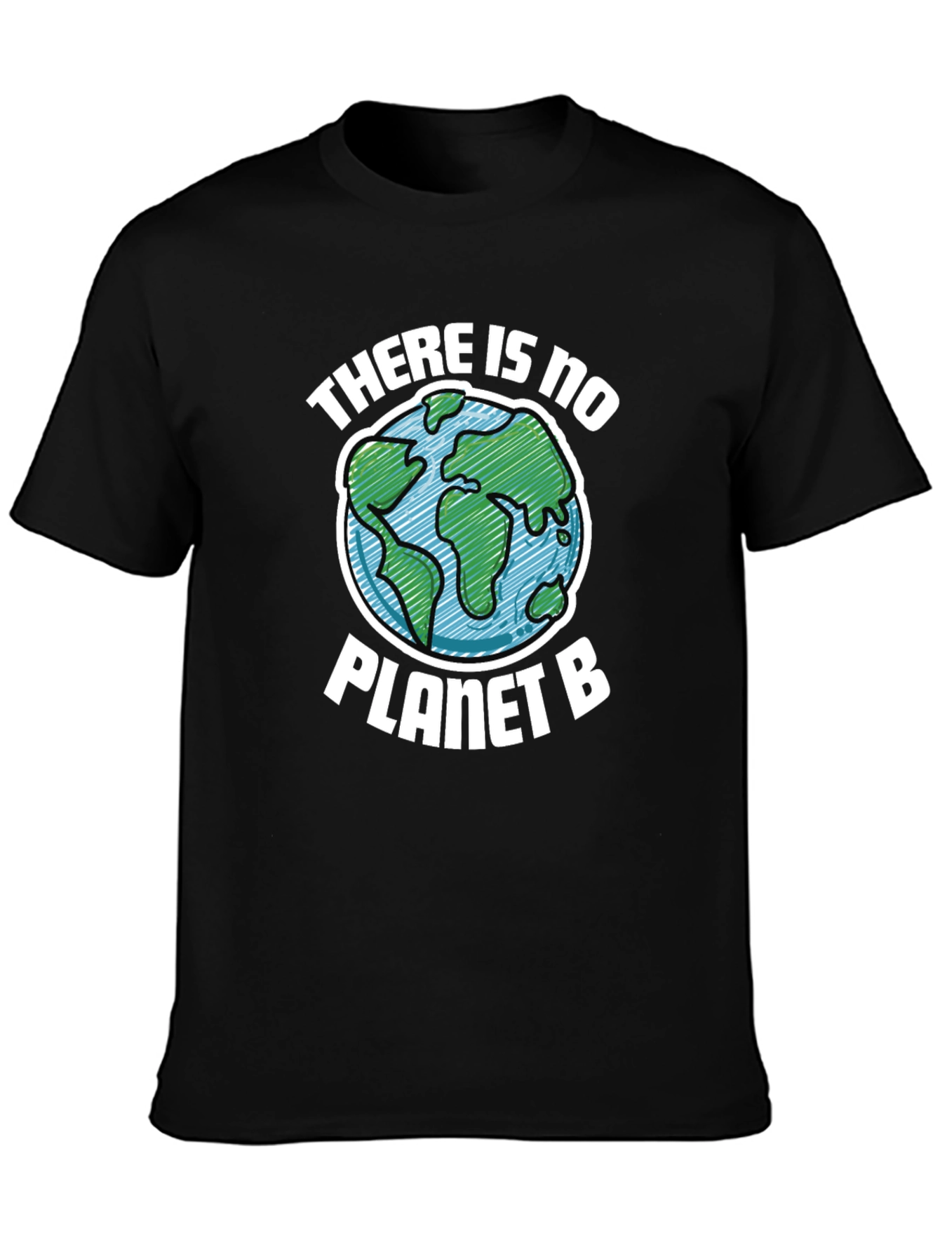 Black No Planet B T-Shirt - Save the Earth! view 3