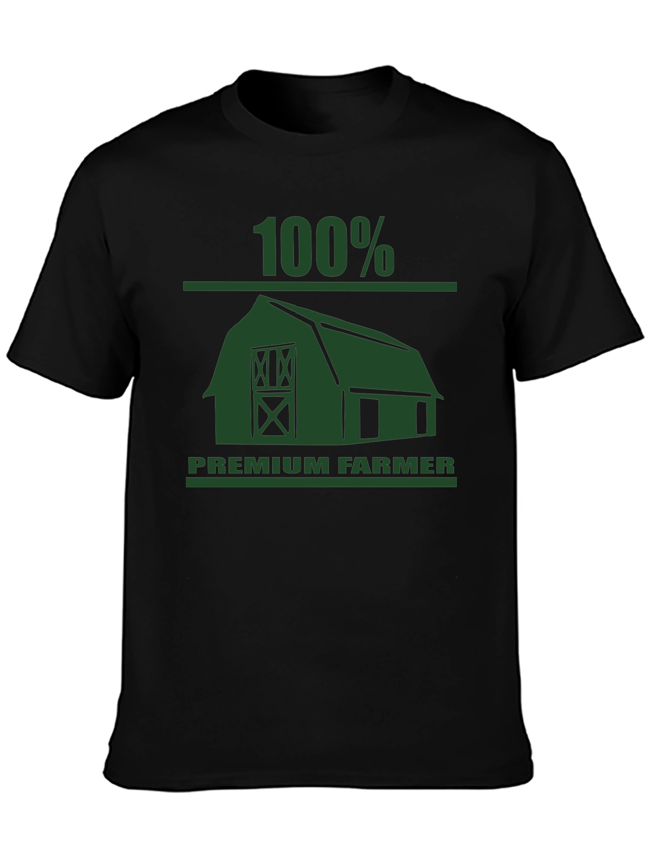 Black 100% Premium Farmer Graphic Tee - Soft Cotton view 3