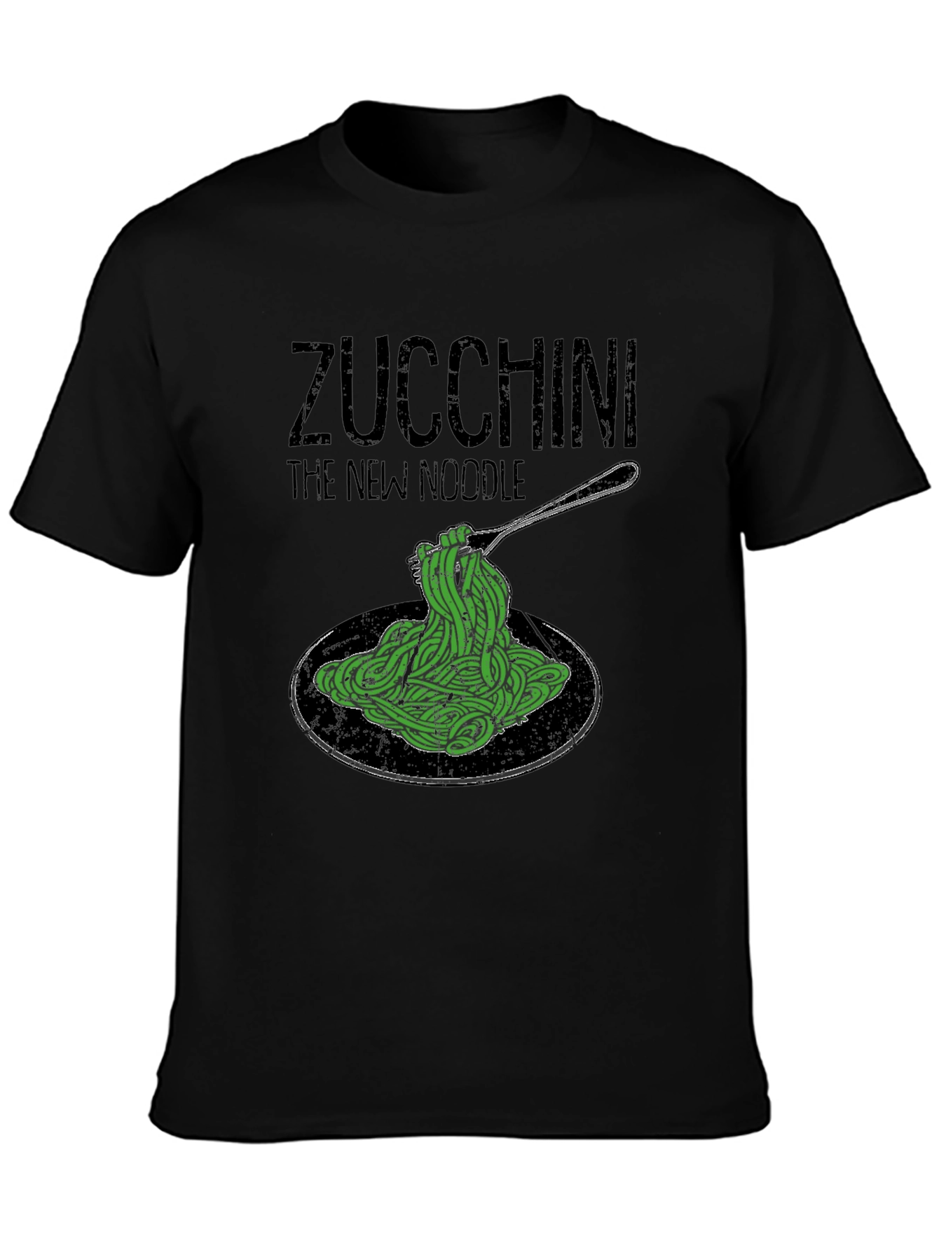 Zucchini The New Noodle Graphic Tee -  Healthy Eating Shirt - 3