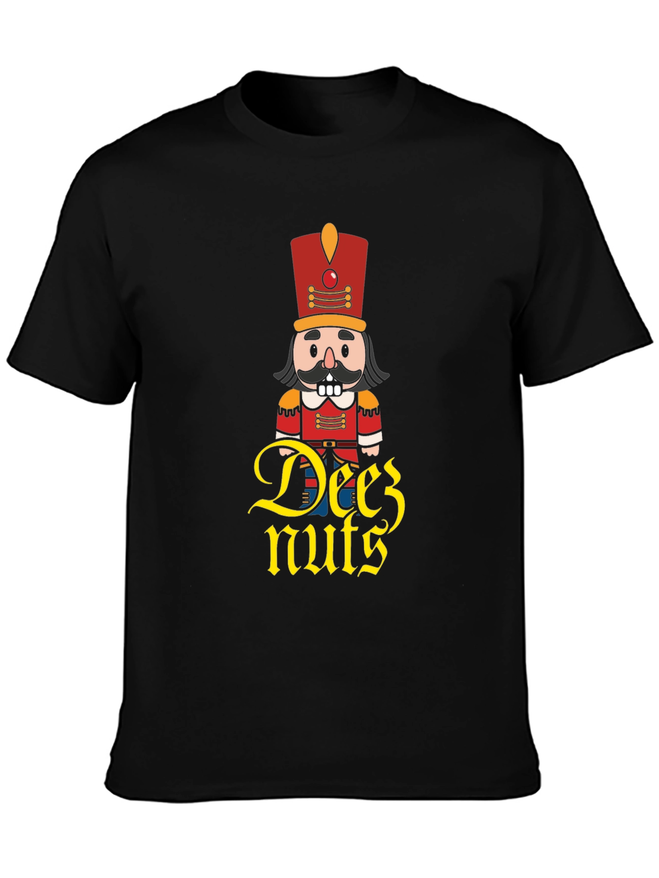 Black Nutcracker Deez Nuts Graphic Tee view 3