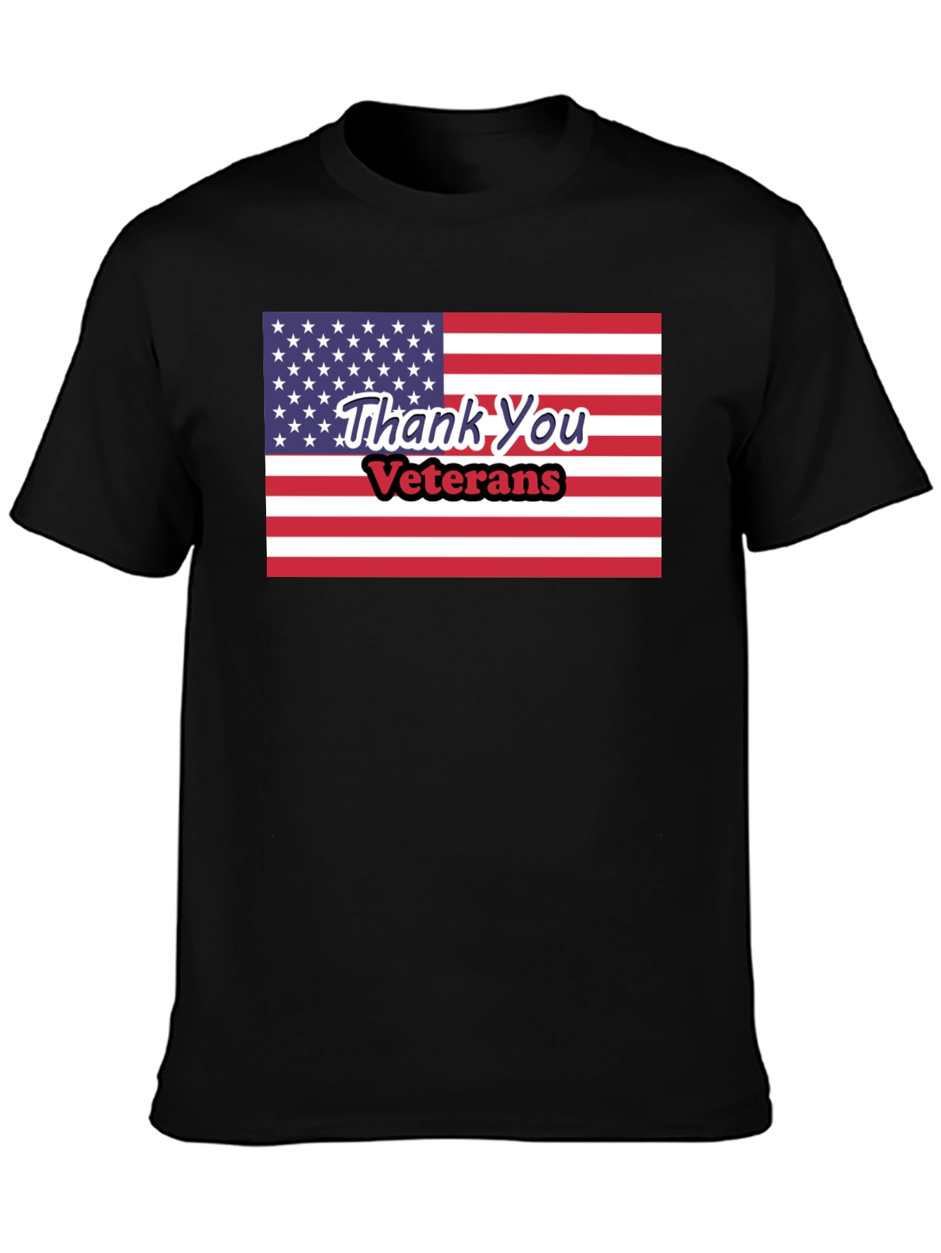 Thank You Veterans American Flag T-Shirt - 3