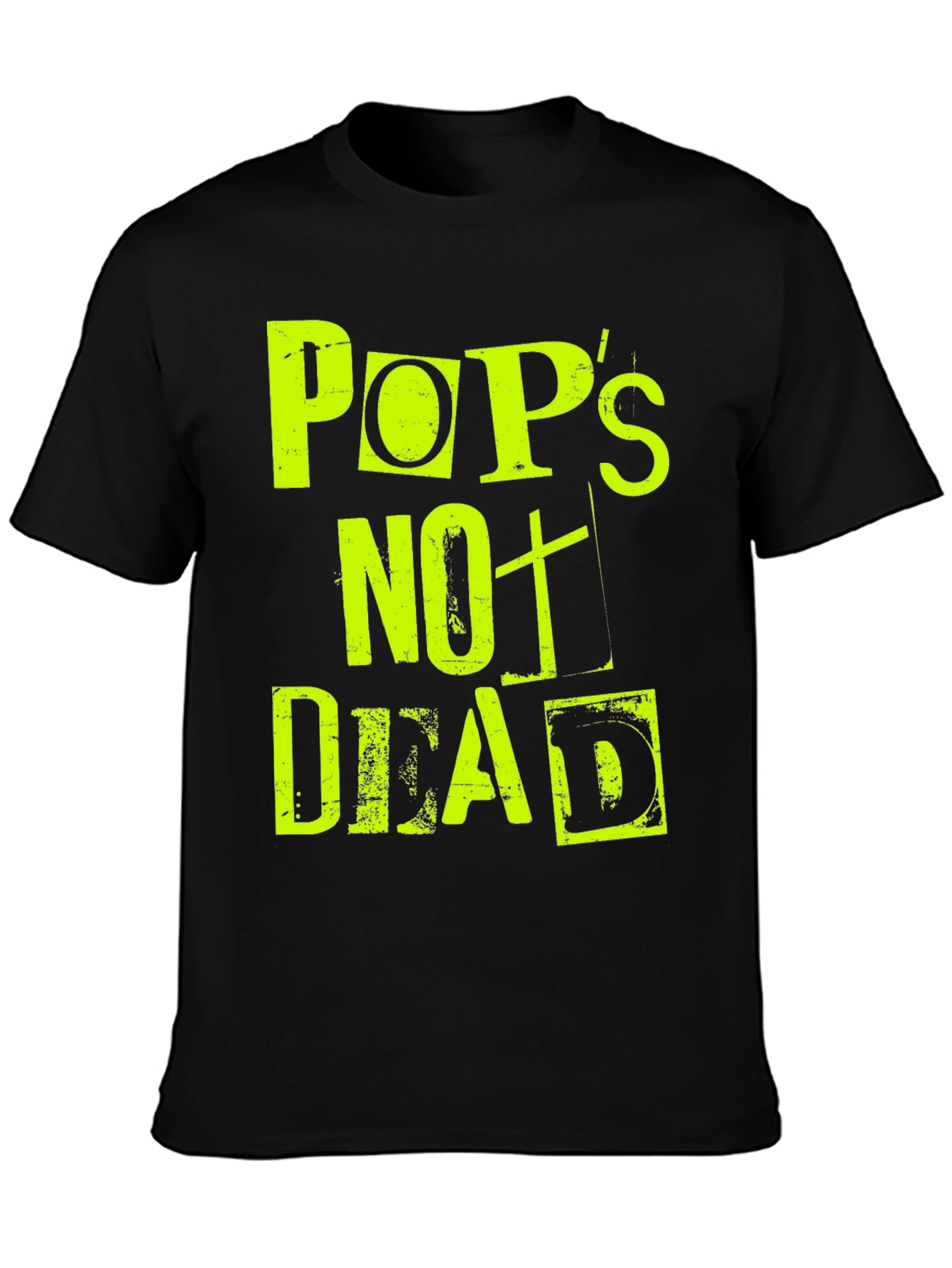 Black Pops Not Dead Graphic Print Tee view 3